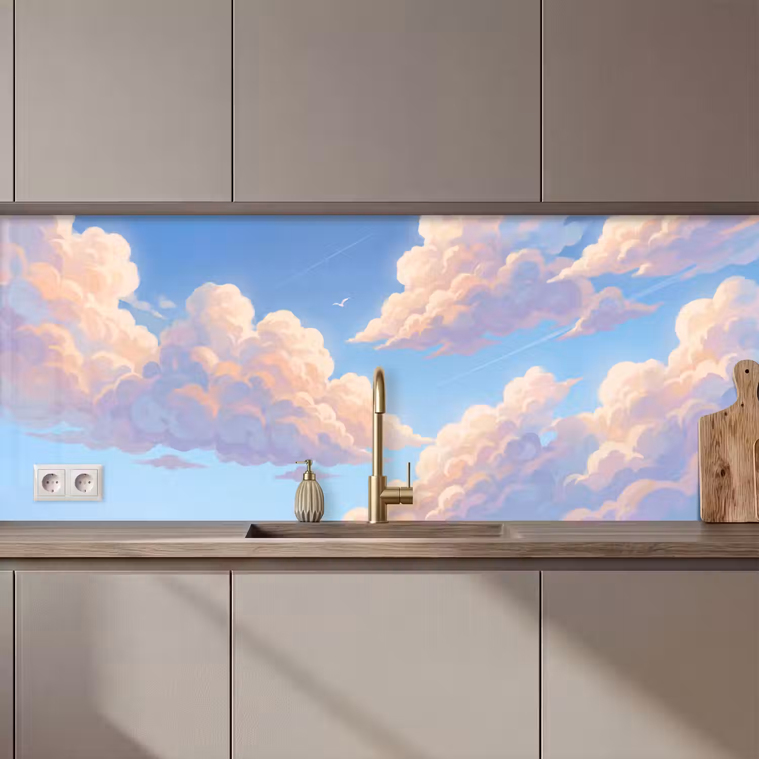 Wolken - Lucht - Natuur - Blauw keuken achterwand 2 middel zz_3dshopping