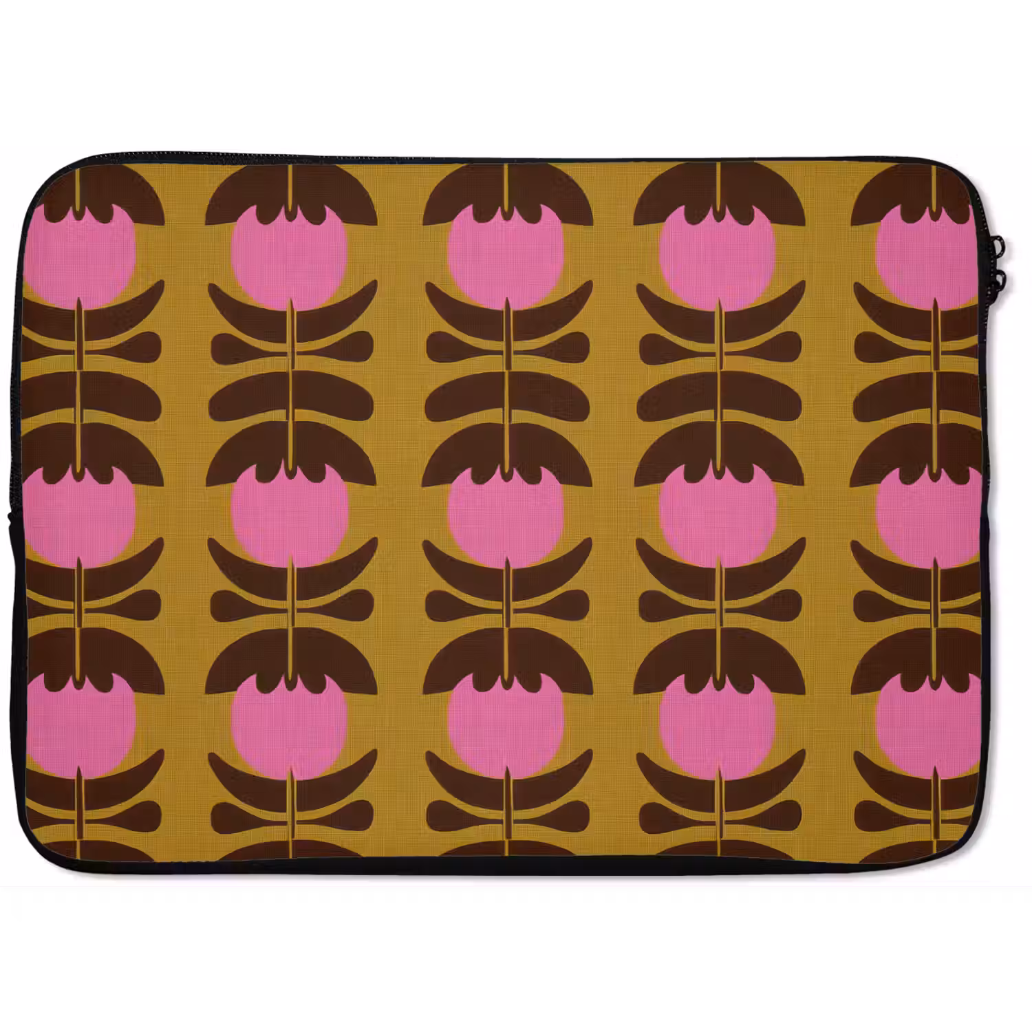 Abstract - Bloemen - Roze laptophoes neopreen klein 279 -zkaufland3dotto
