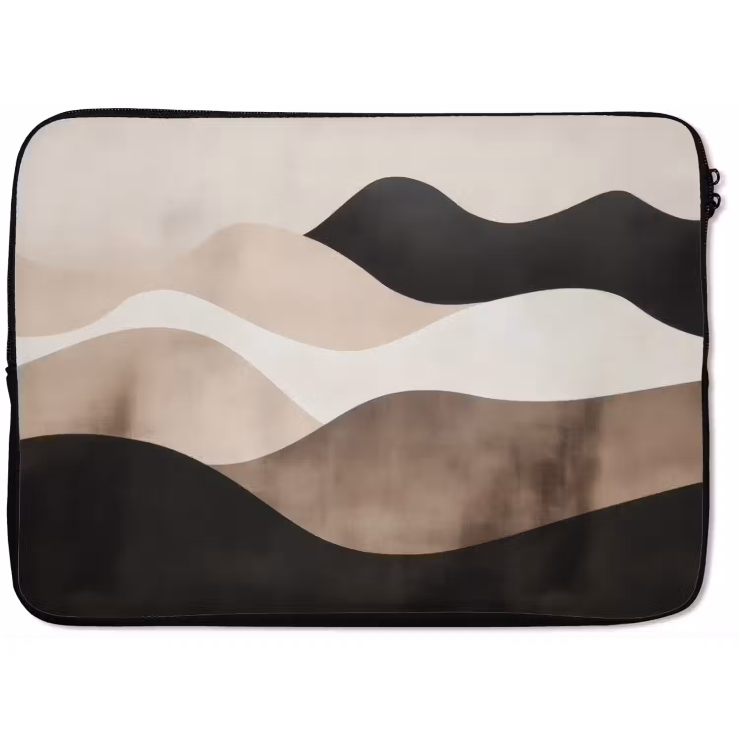 Abstract - Landschap - Golven - Crèmekleur laptophoes neopreen klein -zkaufland3dotto