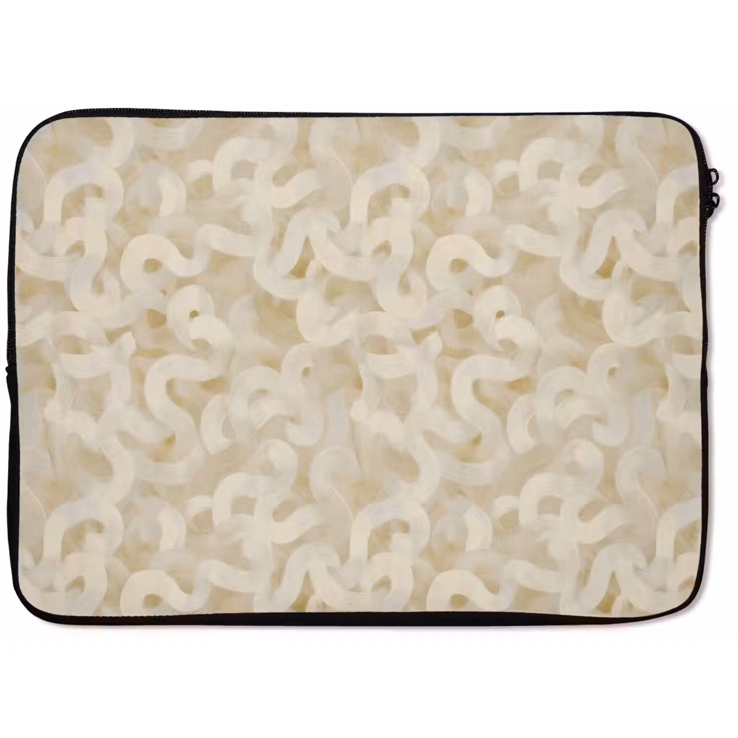 Abstract - Lijnen - Beige laptophoes neopreen klein 279 -zkaufland3dotto