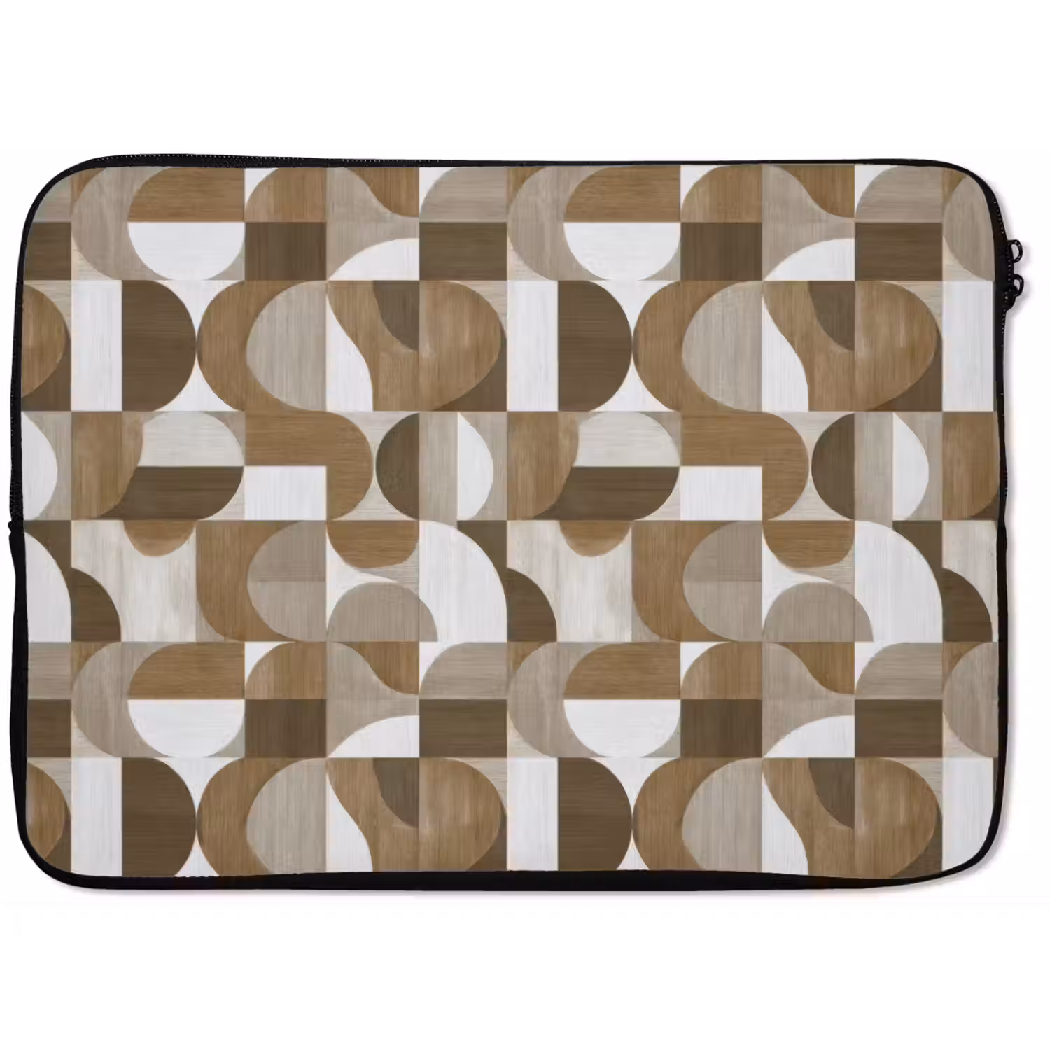 Abstract - Retro - Bruin laptophoes neopreen klein 279 -zkaufland3dotto