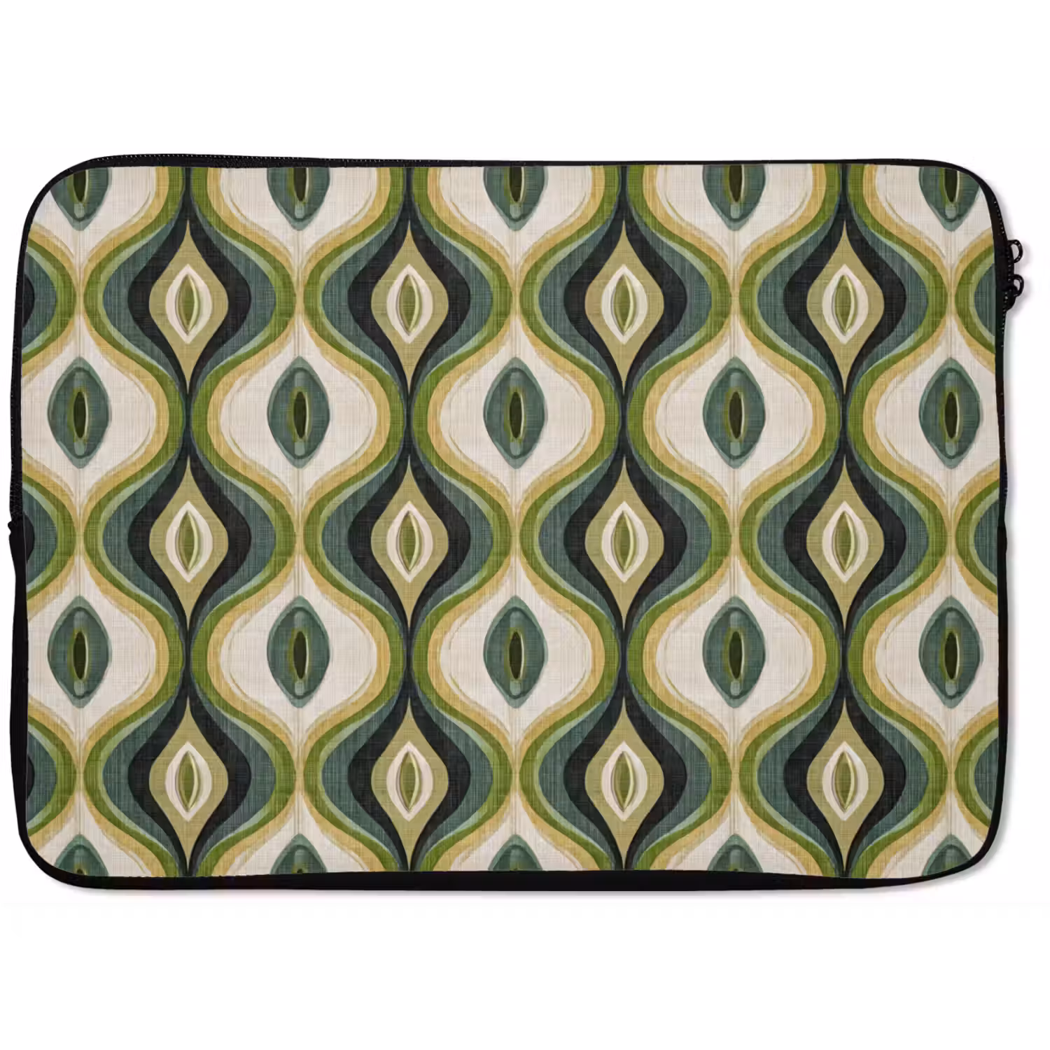Abstract - Ritmisch - Groen laptophoes neopreen klein 279 -zkaufland3dotto