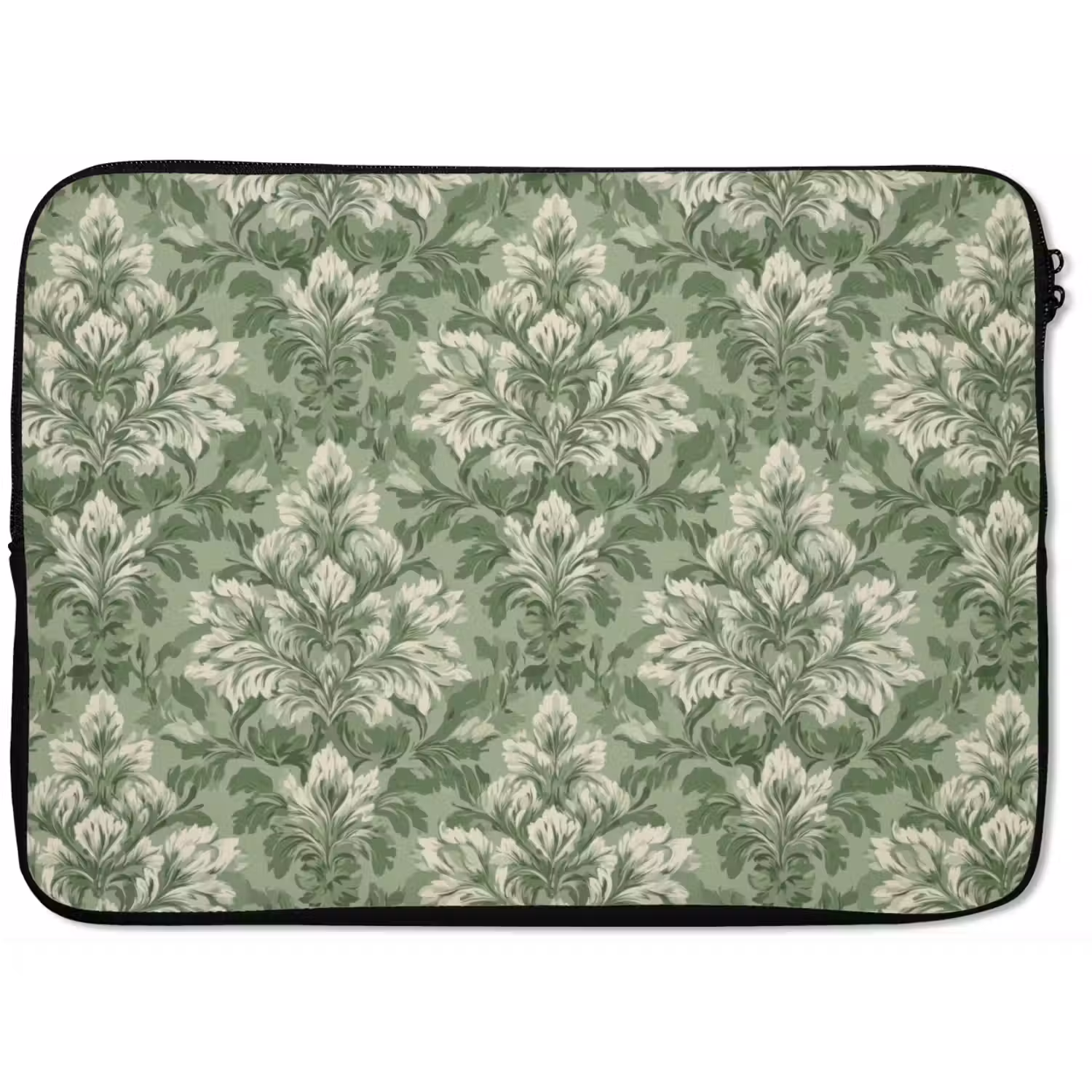 Sierlijk - Lichtgroen - Planten - Patroon - Getailleerd laptophoes neopreen klein 279 -zkaufland3dotto