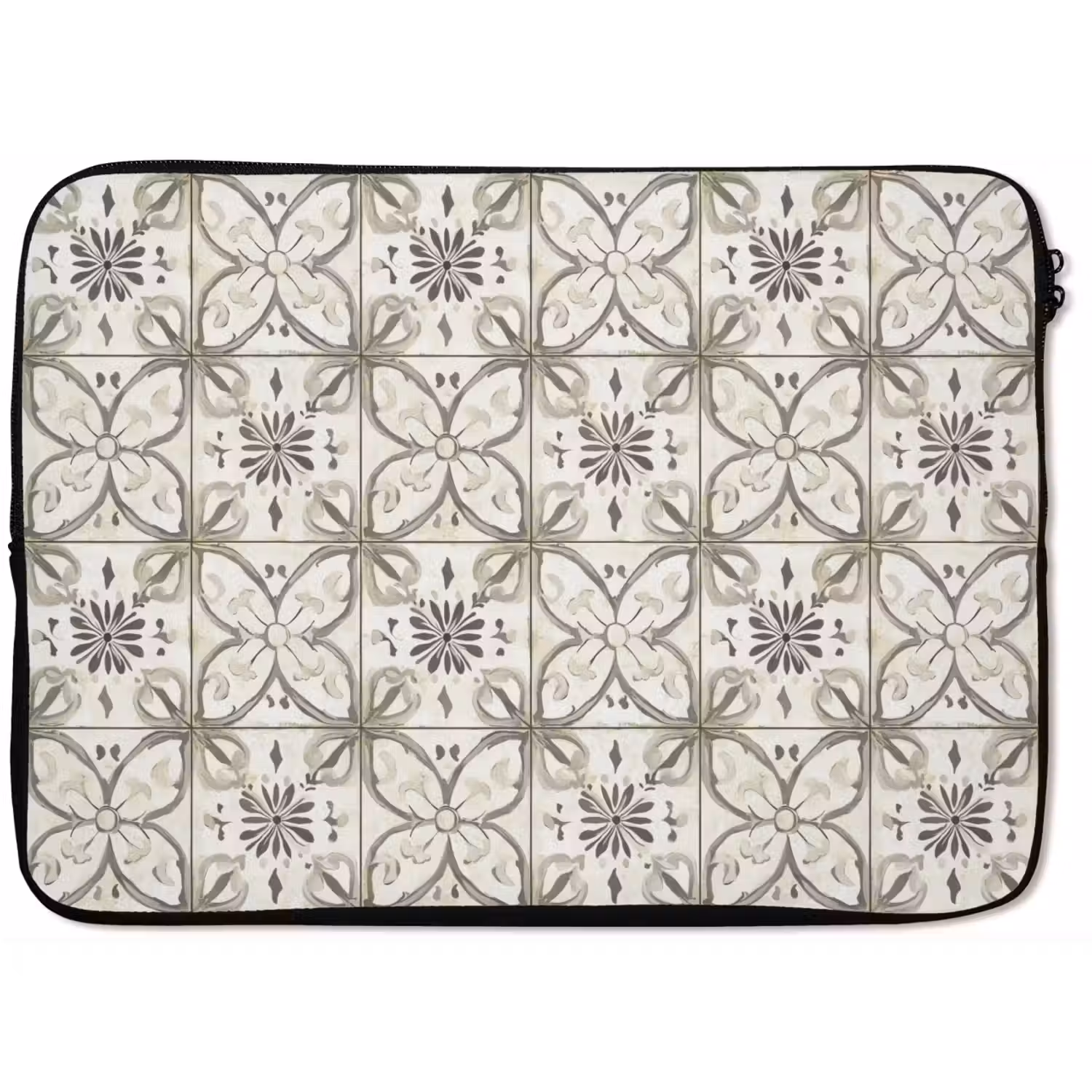 Antiek - Tegel - Beige laptophoes neopreen klein 279 -zkaufland3dotto