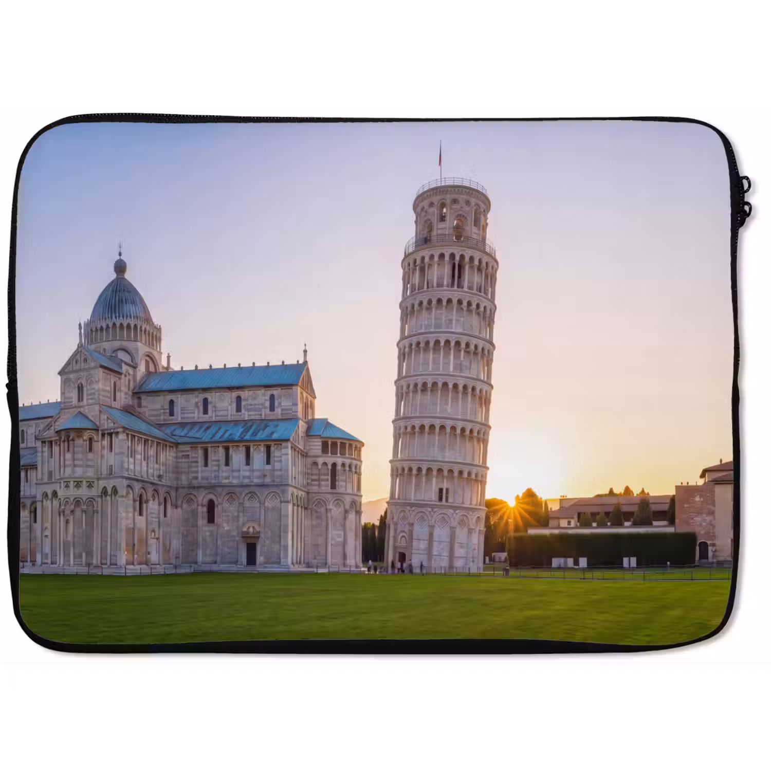 Architectuur - Toren - Pisa - Italië - Zonsondergang laptophoes neopreen klein -zkaufland3dotto