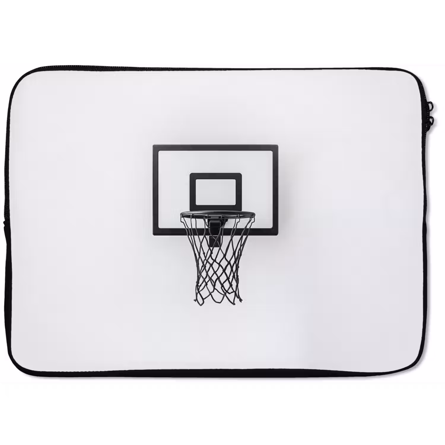 Basketbalbord - Minimalistisch - Zwart laptophoes neopreen klein -zkaufland3dotto