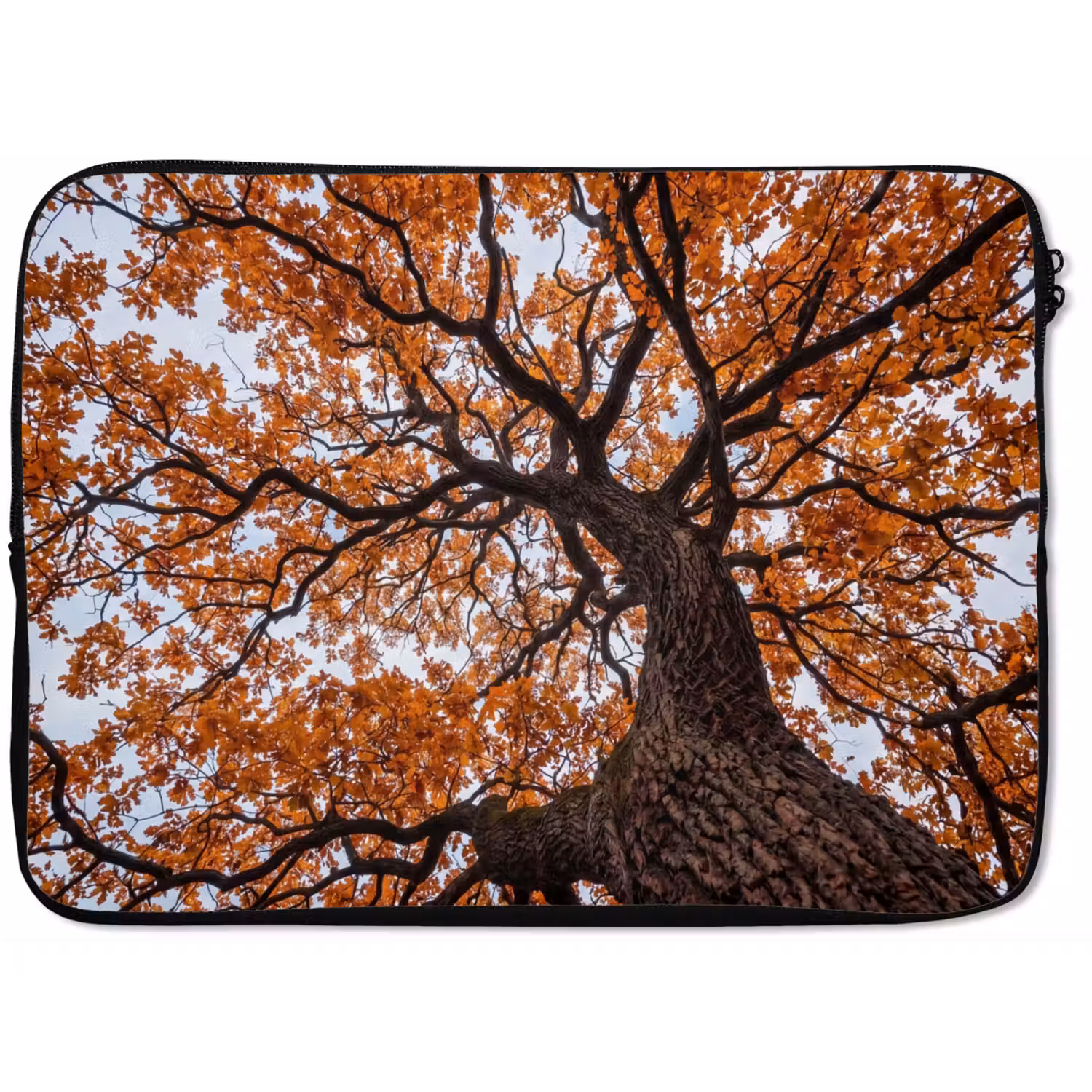 Boom - Bladerdak - Herfst - Oranje - Sfeervol laptophoes neopreen klein -zkaufland3dotto