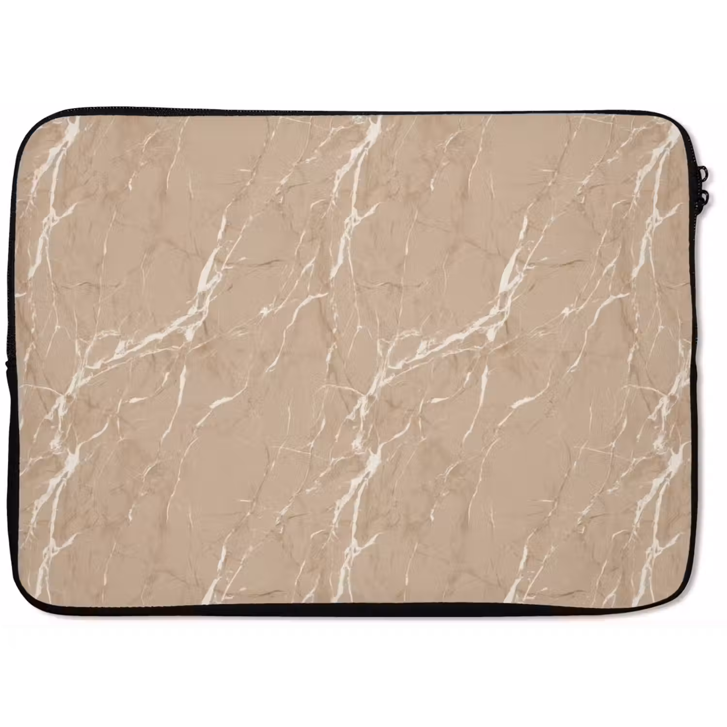 Beige - Marmer - Organisch - Wit laptophoes neopreen klein 279 -zkaufland3dotto