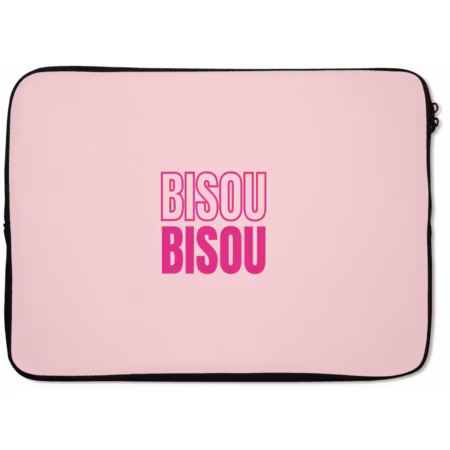 Bisou - Roze - Minimalistisch laptophoes neopreen klein -zkaufland3dotto