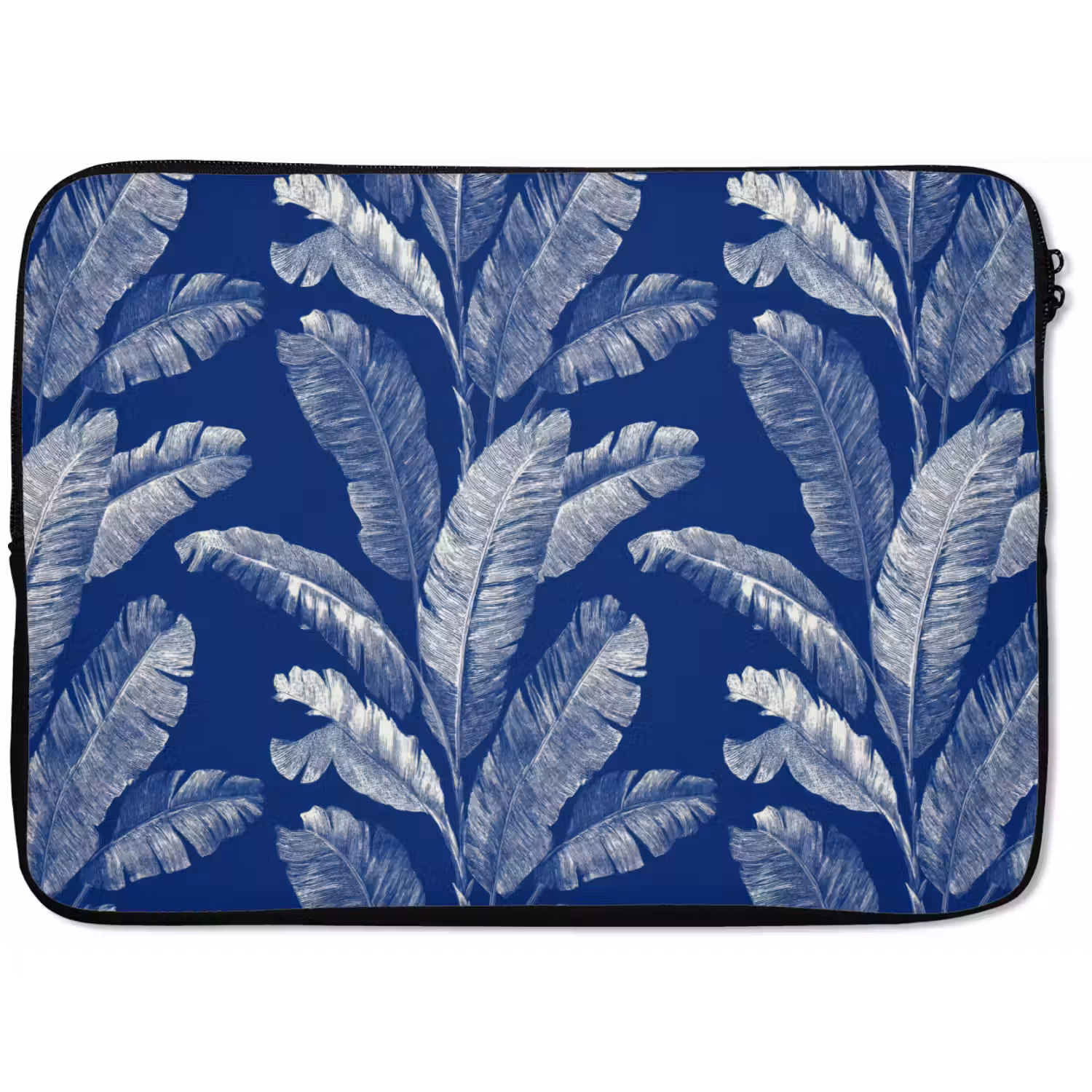 Blad - Palm - Blauw laptophoes neopreen klein 279 -zkaufland3dotto