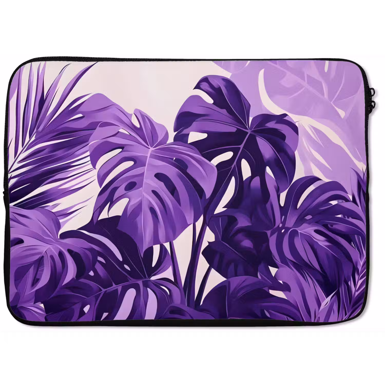 Bladeren - Paars - Tropisch - Abstract laptophoes neopreen klein -zkaufland3dotto