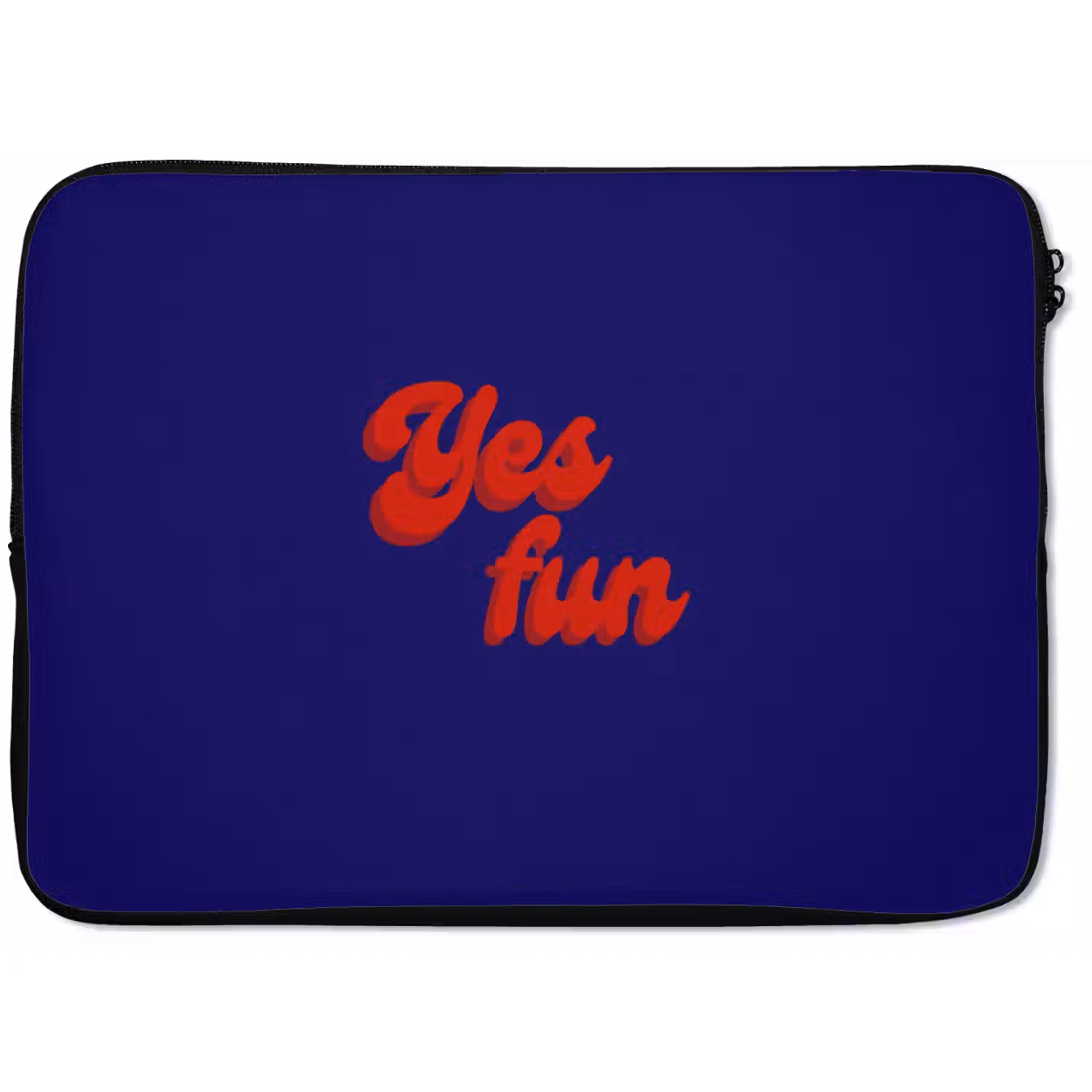 Blauw - Rood - Yes fun - 3D laptophoes neopreen klein -zkaufland3dotto