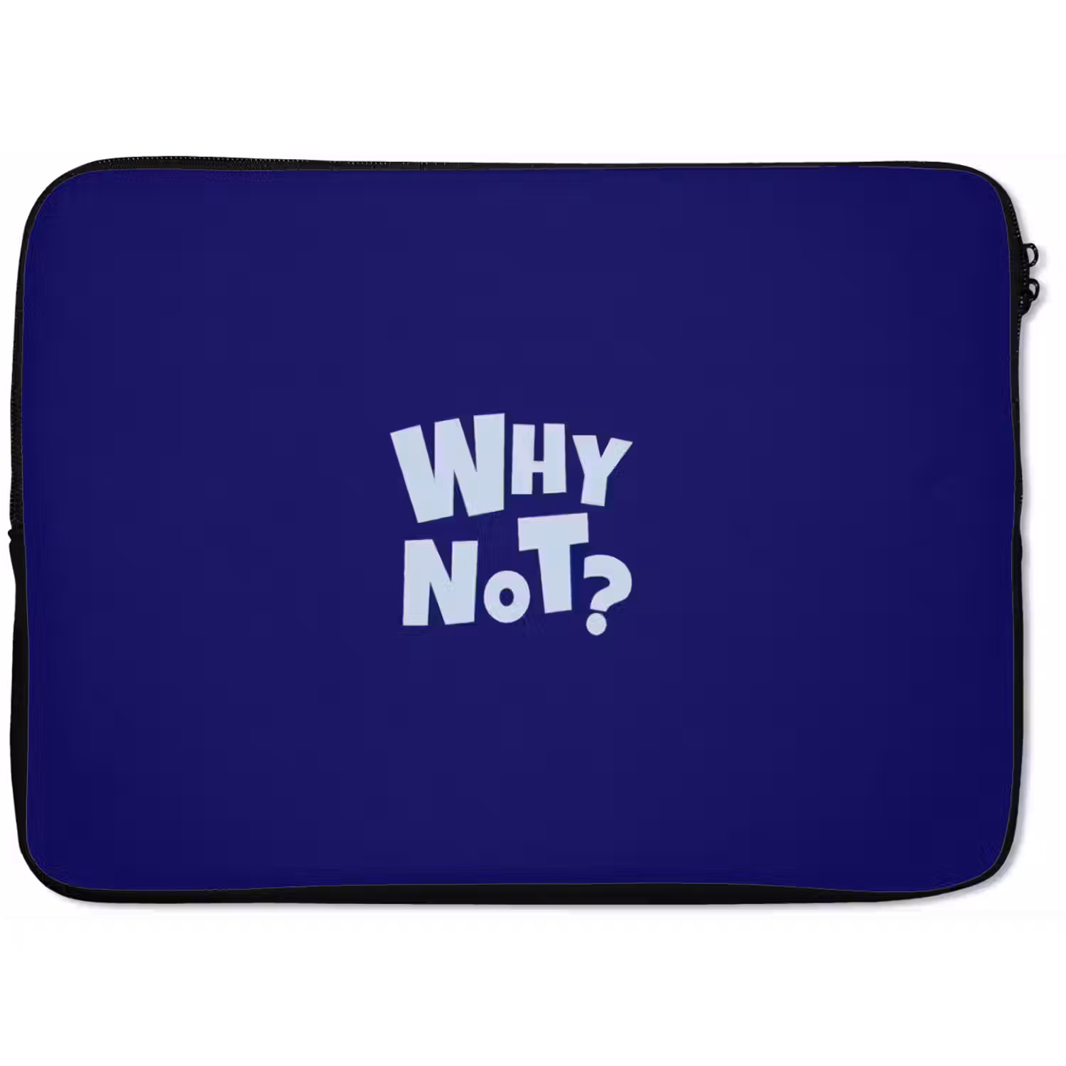 Blauw - Why not - Minimalistisch laptophoes neopreen klein -zkaufland3dotto