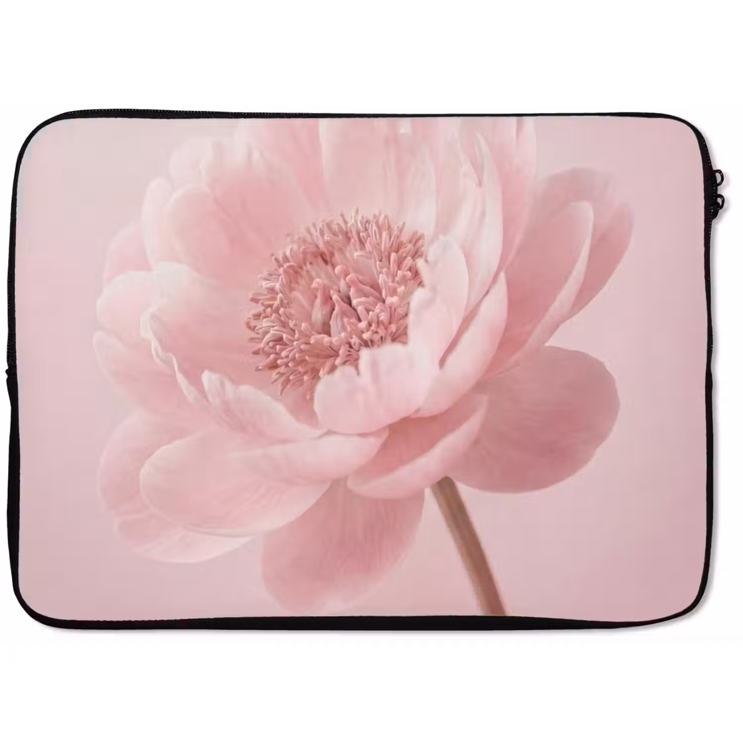 Bloem - Pioenroos - Roze laptophoes neopreen klein -zkaufland3dotto
