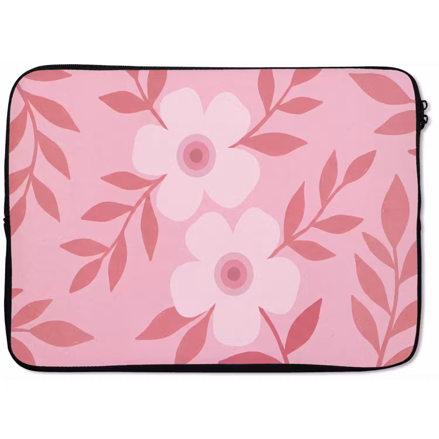 Bloemen - Abstract - Modern - Roze - Natuur laptophoes neopreen klein -zkaufland3dotto