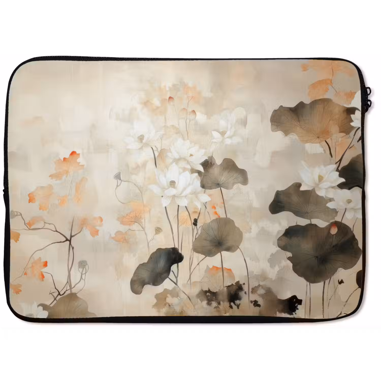Bloemen - Japandi - Wabi sabi laptophoes neopreen klein -zkaufland3dotto