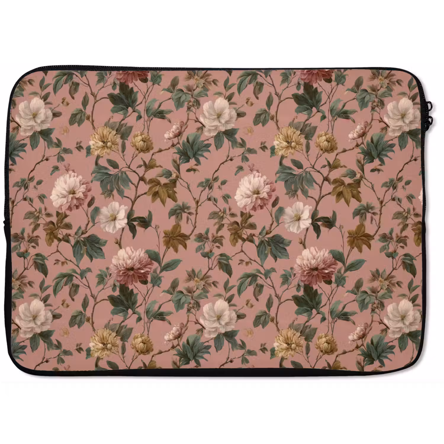 Bloemen - Klassiek - Roze laptophoes neopreen klein 279 -zkaufland3dotto