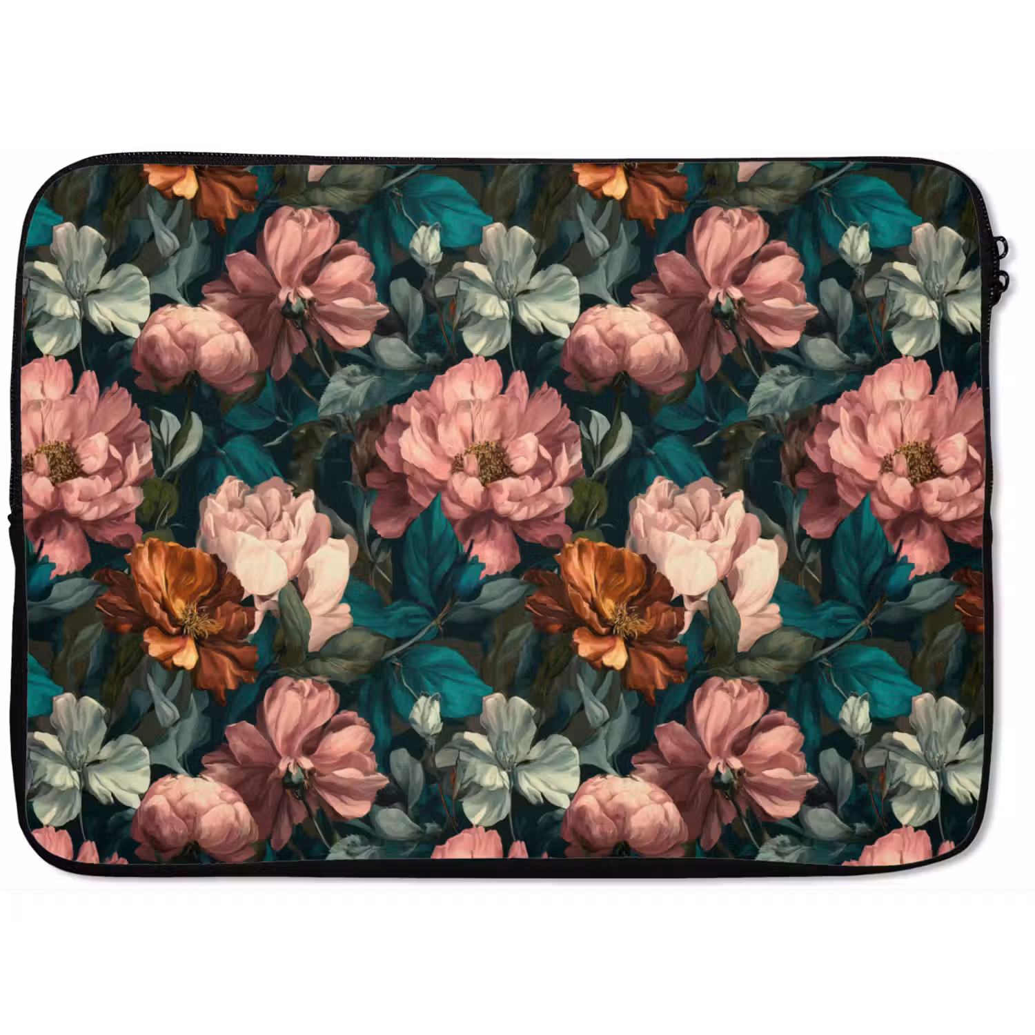 Bloemen - Schilderachtig - Patroon - Roze laptophoes neopreen klein 279 -zkaufland3dotto