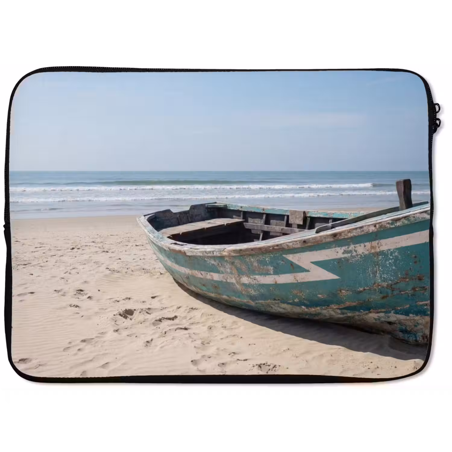 Boot - Zandstrand - Zee laptophoes neopreen klein -zkaufland3dotto