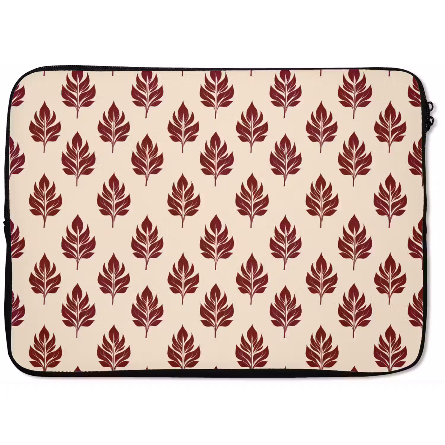 Botanisch - Patroon - Bordeaux laptophoes neopreen klein 279 -zkaufland3dotto