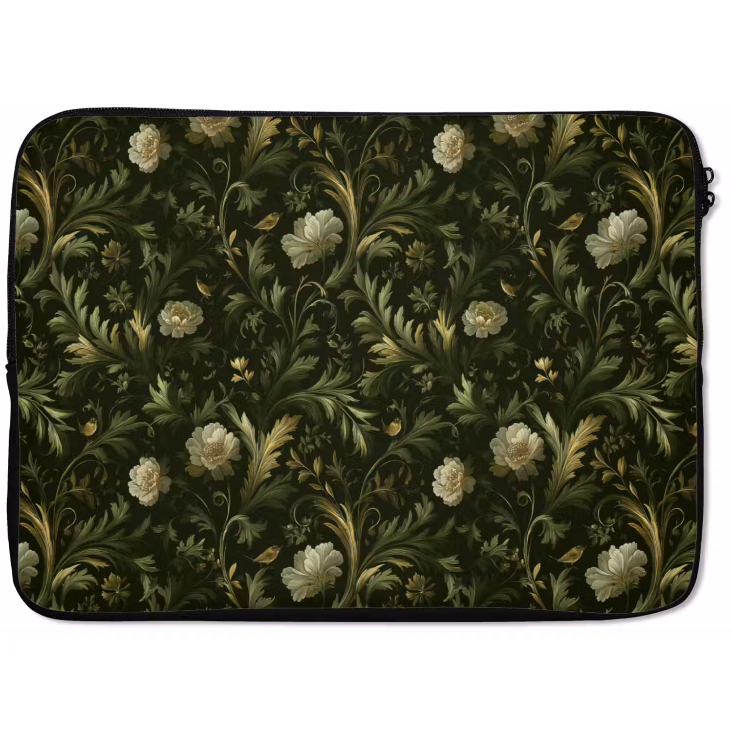 Botanisch - Naadloos - Bloemen laptophoes neopreen klein 279 -zkaufland3dotto