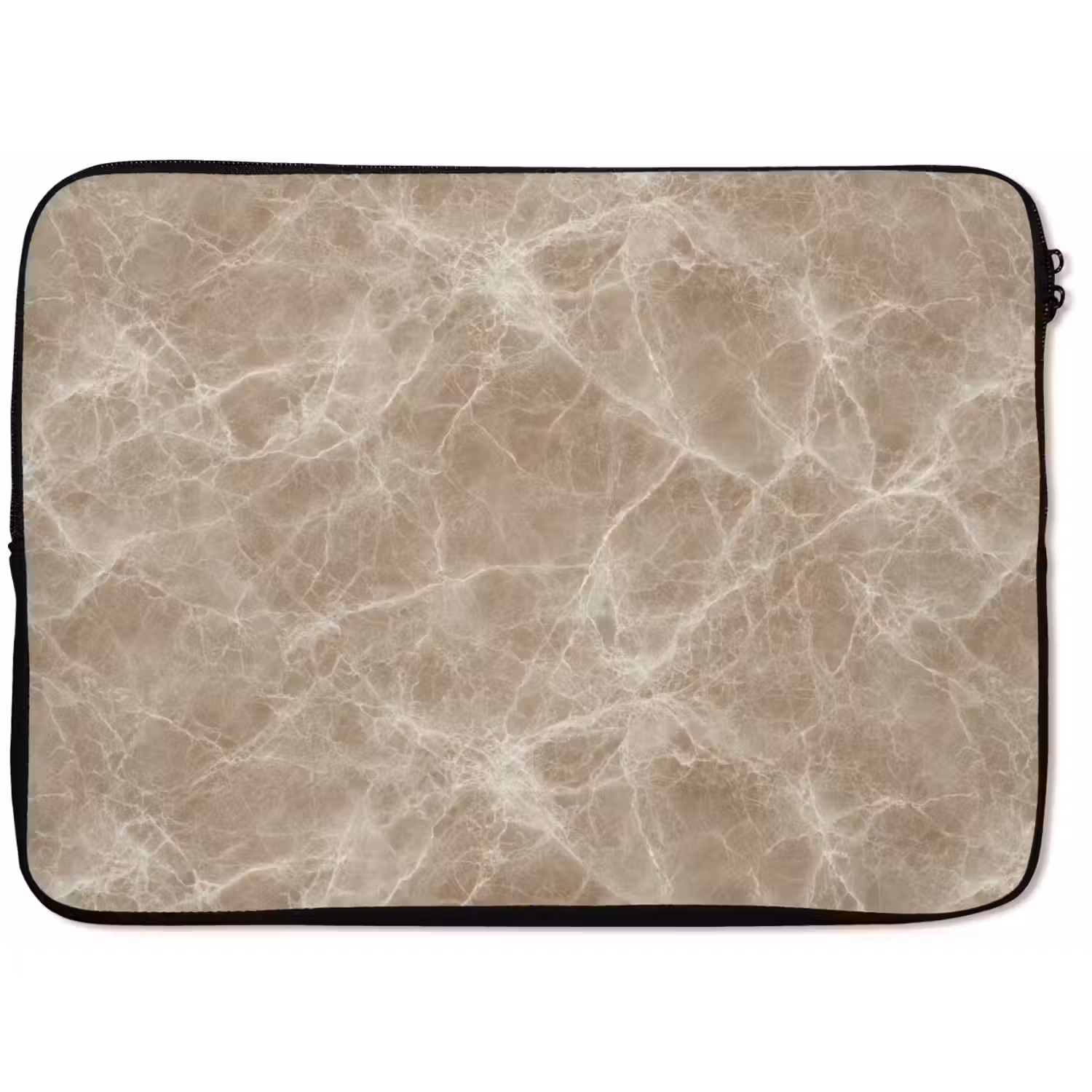 Bruin - Kristaladers - Marmer laptophoes neopreen klein 279 -zkaufland3dotto
