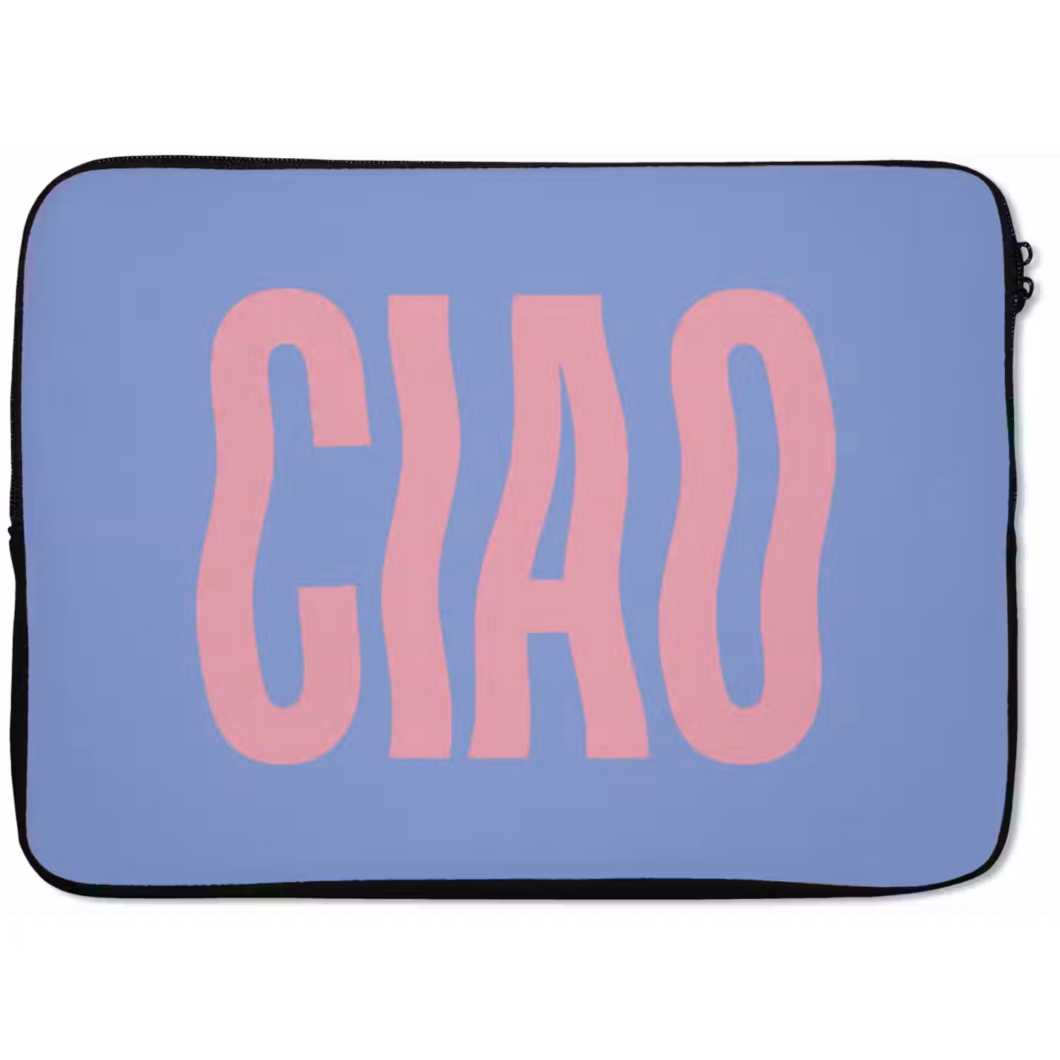 Ciao - Roze - Blauw - Golvend laptophoes neopreen klein -zkaufland3dotto