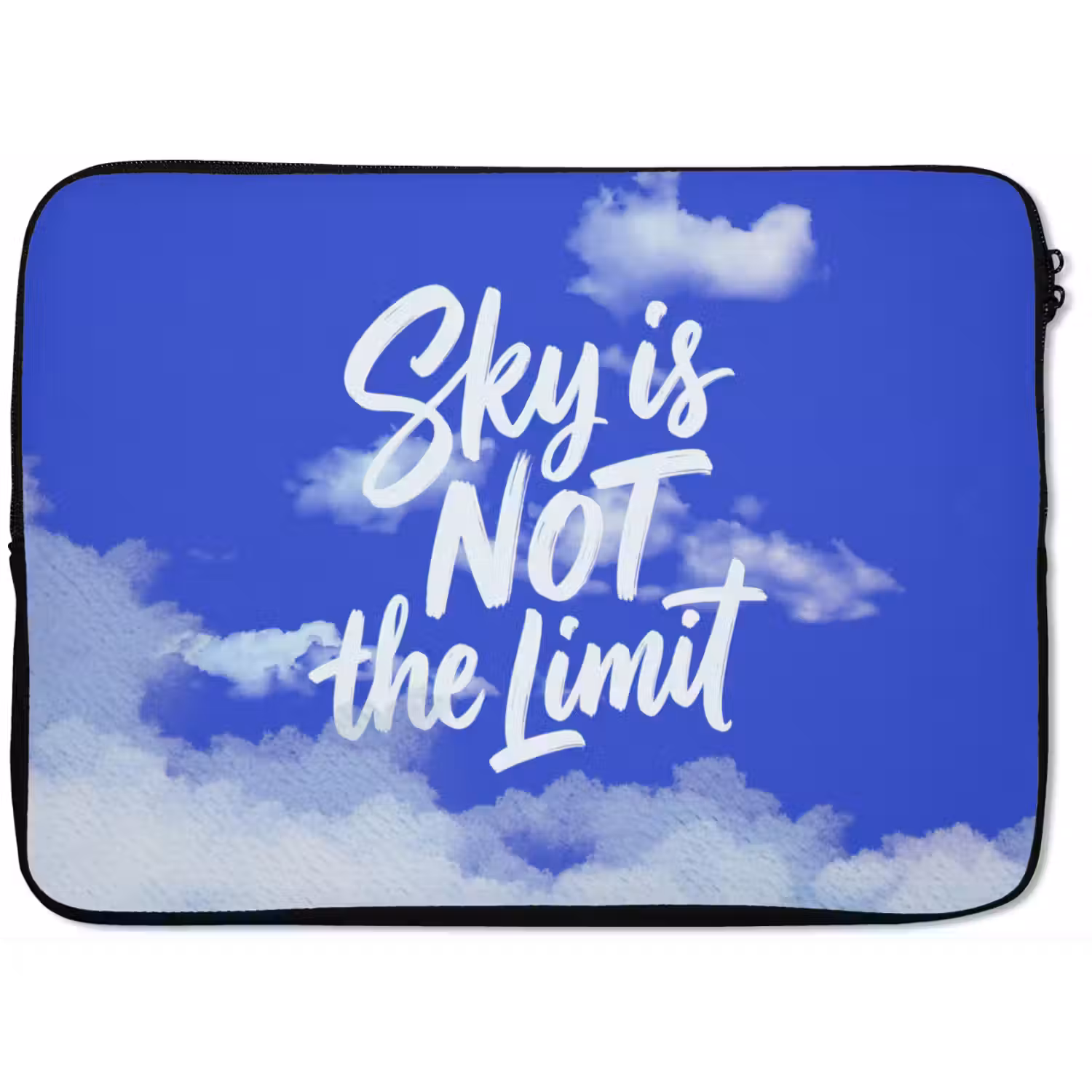 Sky is not the limit - Blauwe lucht - Wolken laptophoes neopreen klein -zkaufland3dotto