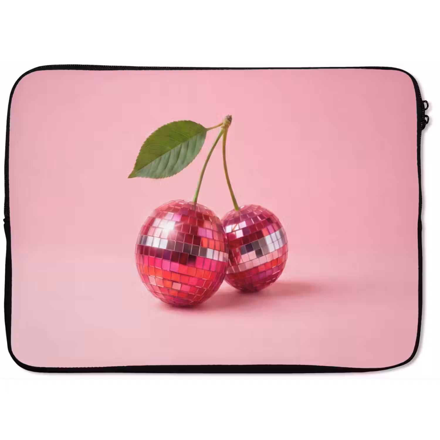 Disco - Kersen - Roze laptophoes neopreen klein -zkaufland3dotto
