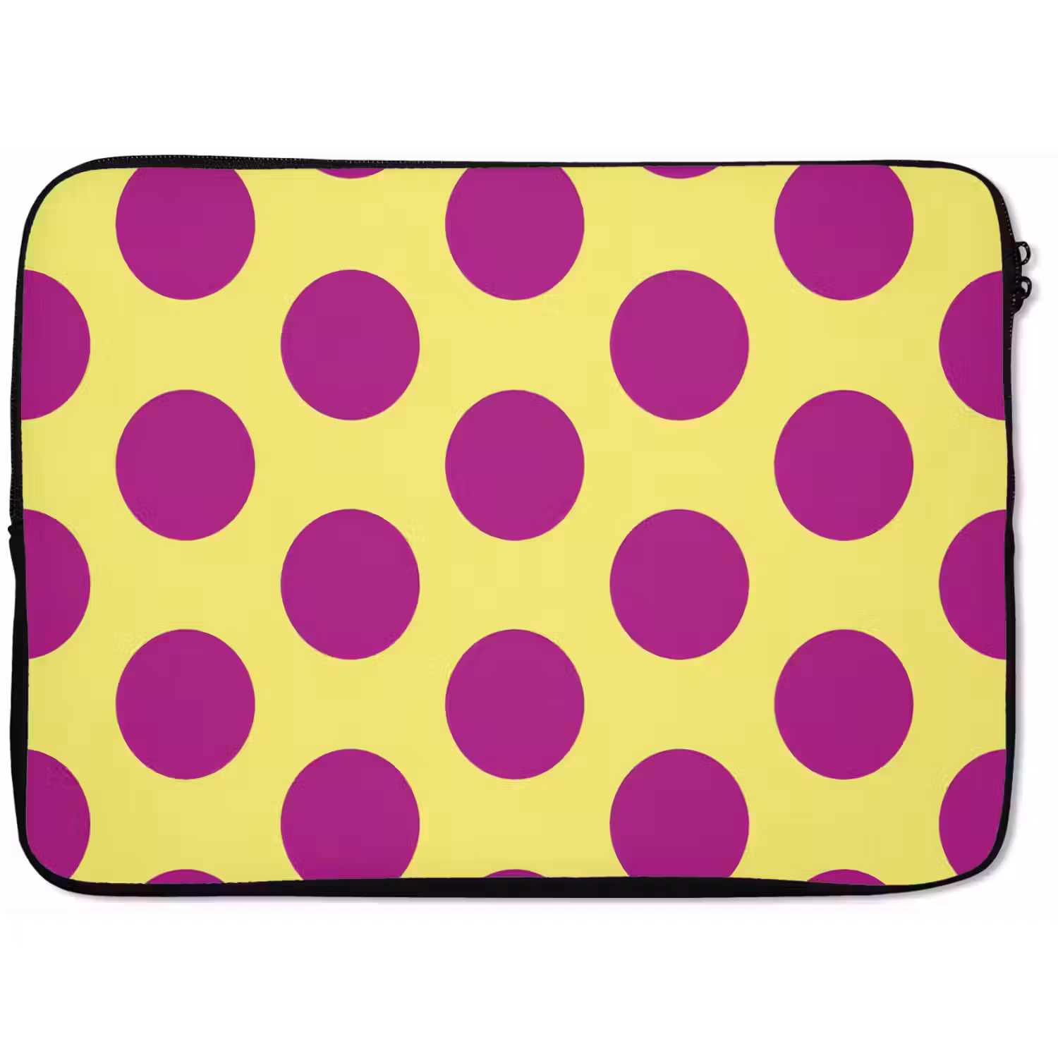 Dots - Klassiek - Geel laptophoes neopreen klein 279 -zkaufland3dotto