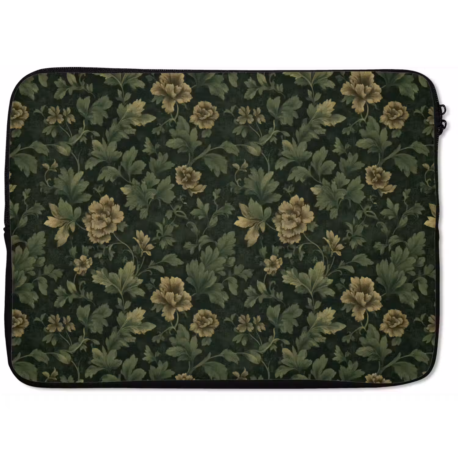 Donker - Groen - Goud - Botanisch laptophoes neopreen klein 279 -zkaufland3dotto