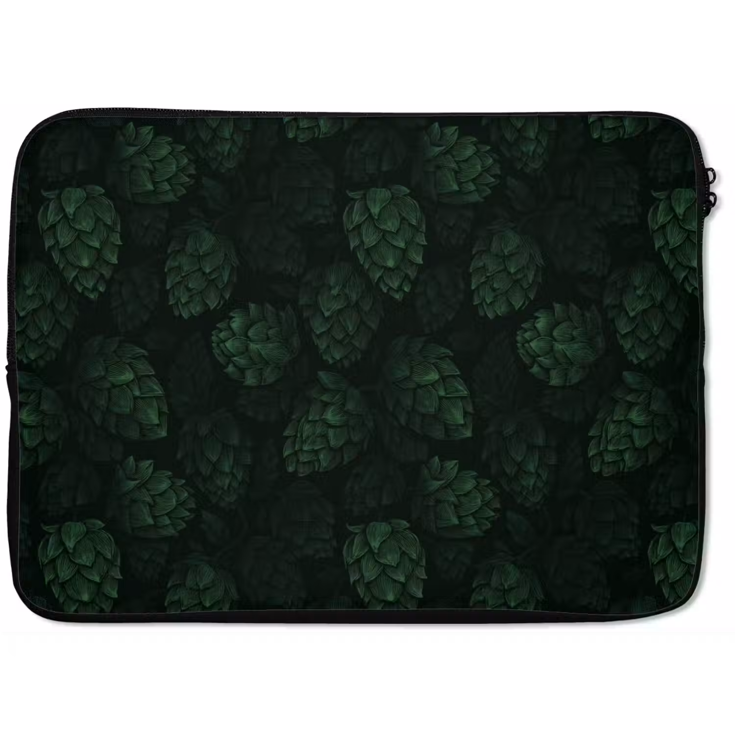 Donker - Groen - Hopbellen - Botanisch - Illustratie laptophoes neopreen klein 279 -zkaufland3dotto