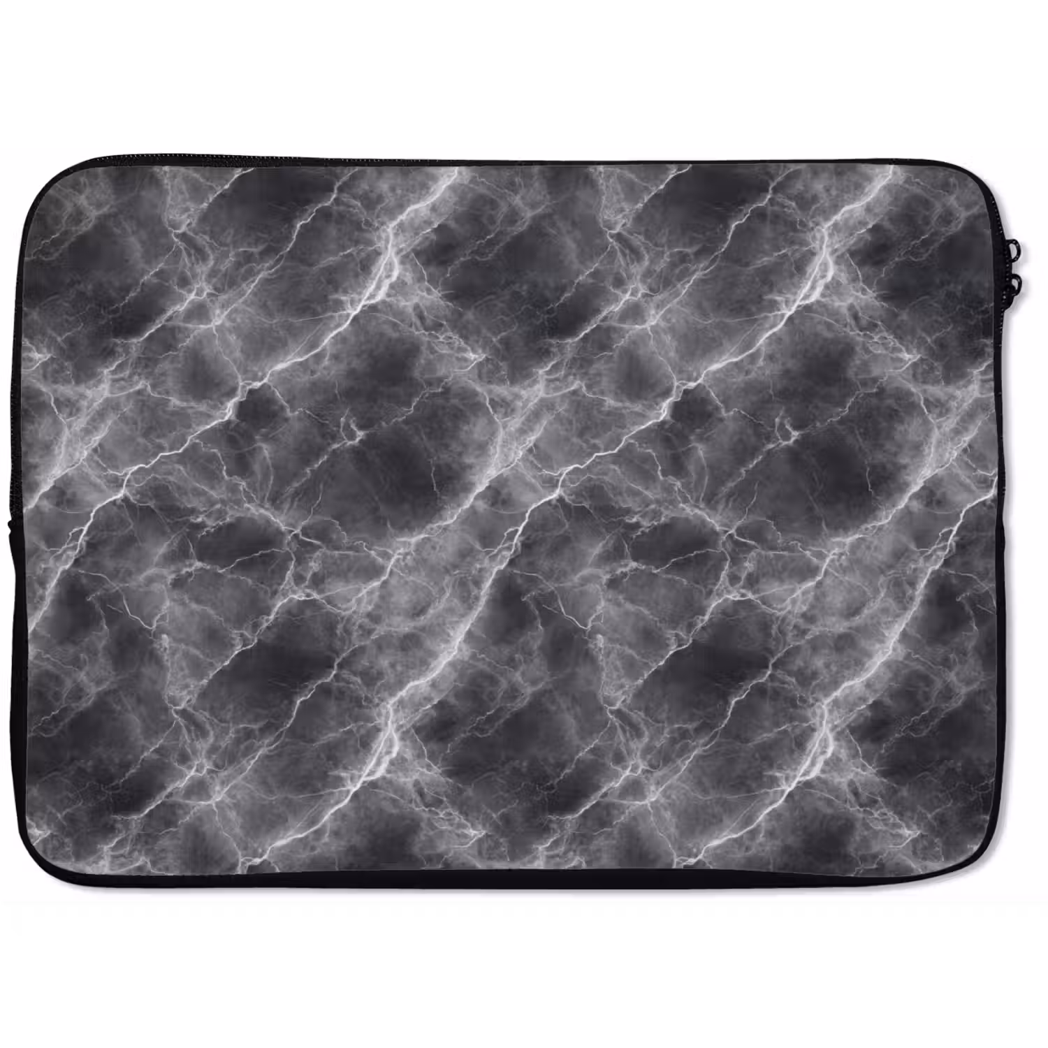 Donkergrijs - Bliksem - Marmer laptophoes neopreen klein 279 -zkaufland3dotto