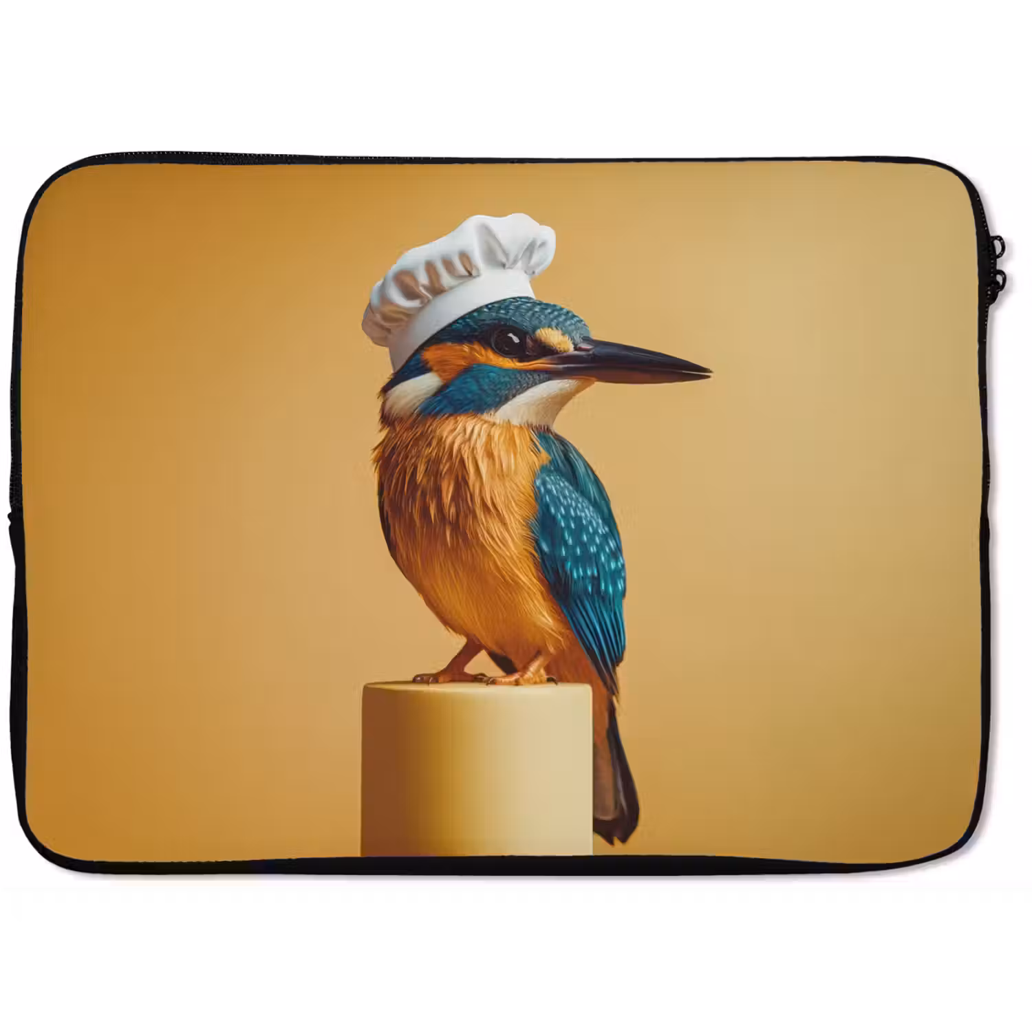 Ijsvogel - Pilaar - Koksmuts - Vogel laptophoes neopreen klein -zkaufland3dotto
