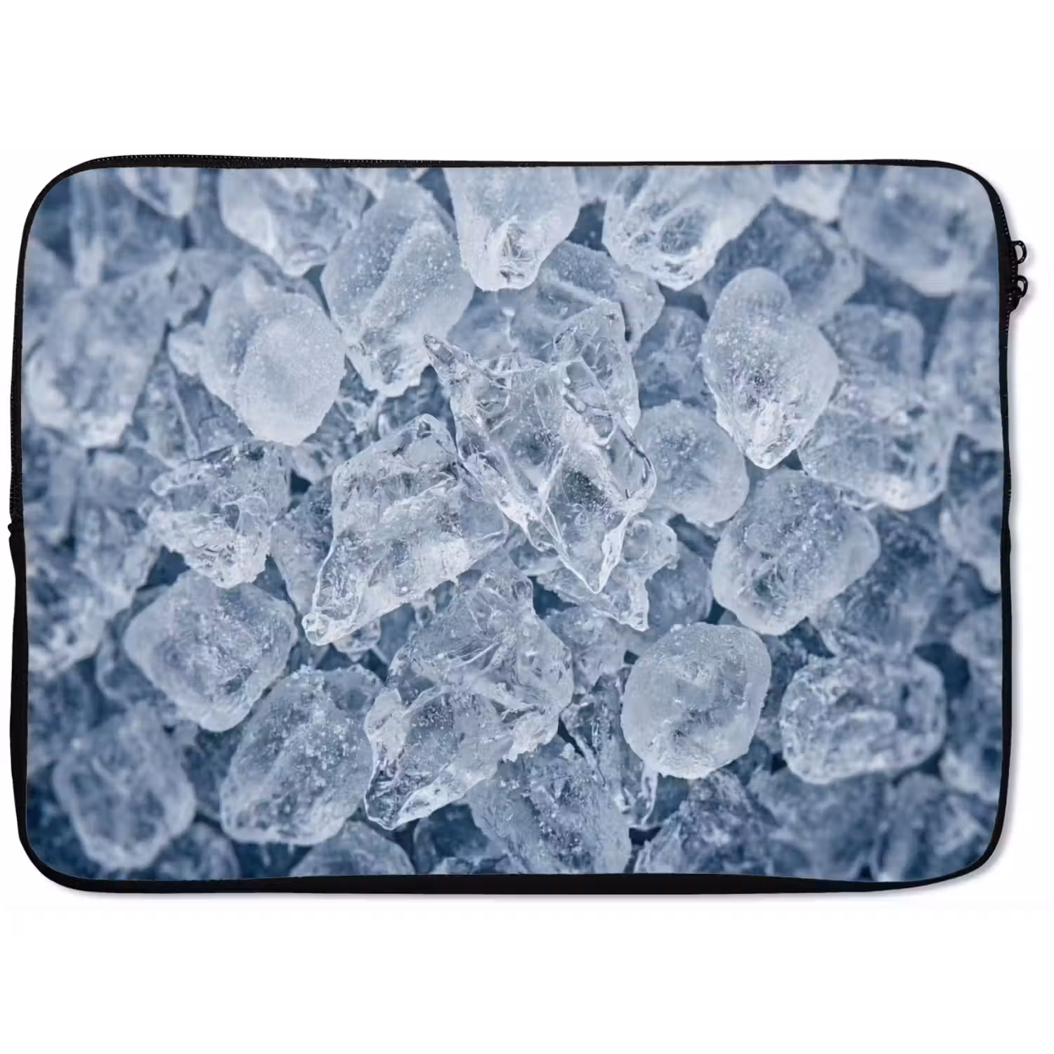 Ijsblokjes - Water - Blauw laptophoes neopreen klein -zkaufland3dotto