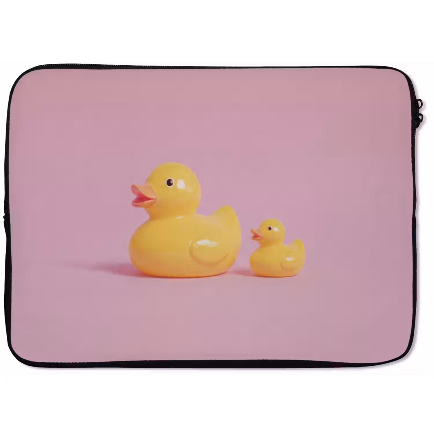 Eendjes - Vrolijk - Roze laptophoes neopreen klein -zkaufland3dotto