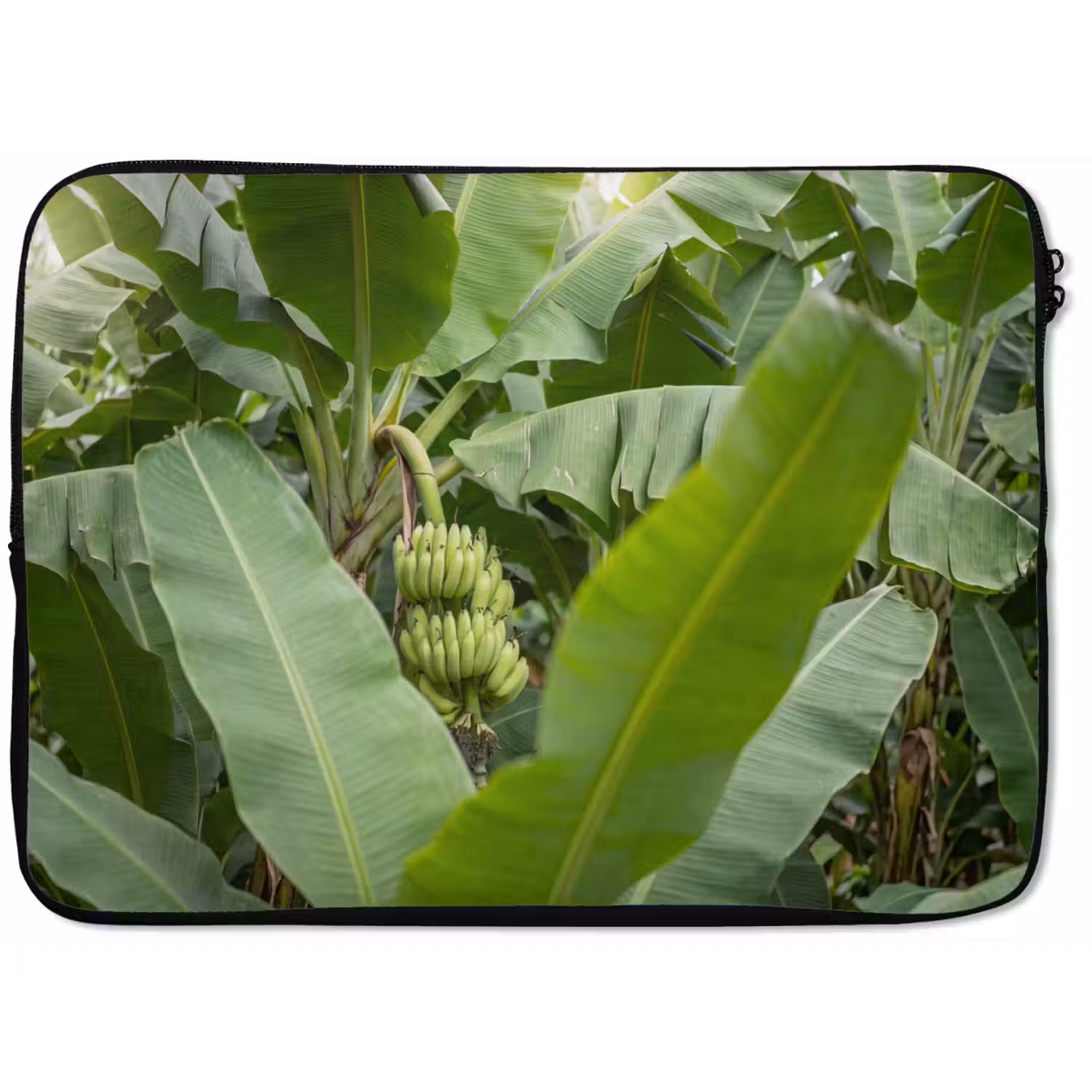 Eten - Bananen - Plantage - Groen laptophoes neopreen klein -zkaufland3dotto
