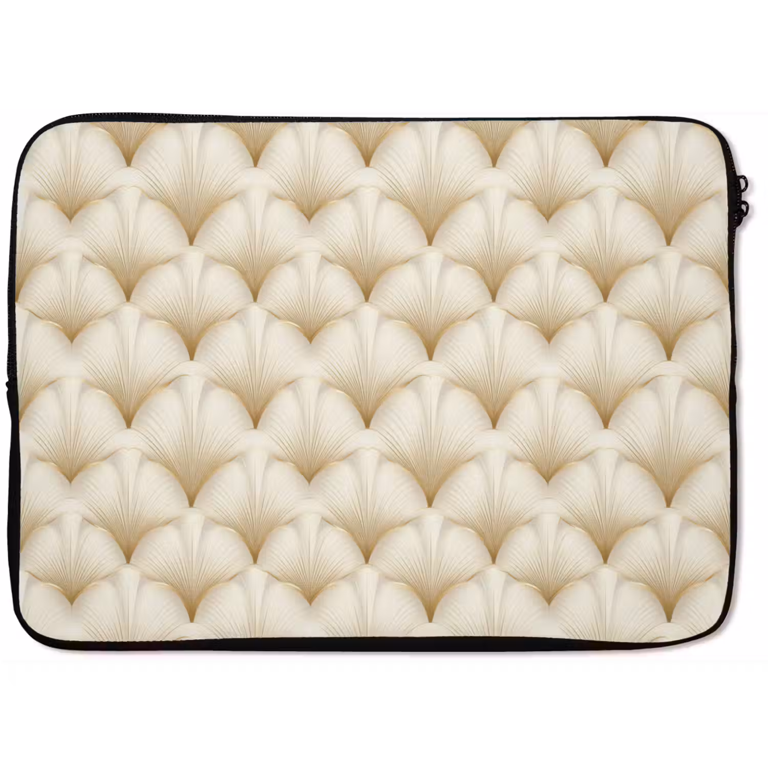 Waaier - Motief - Goud laptophoes neopreen klein 279 -zkaufland3dotto