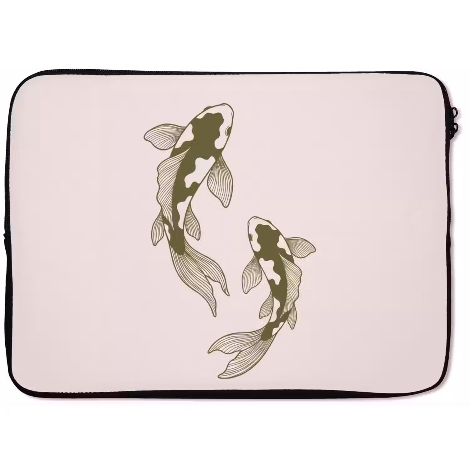 Vis - Zwemmend - Groen - Abstract - Dieren laptophoes neopreen klein -zkaufland3dotto