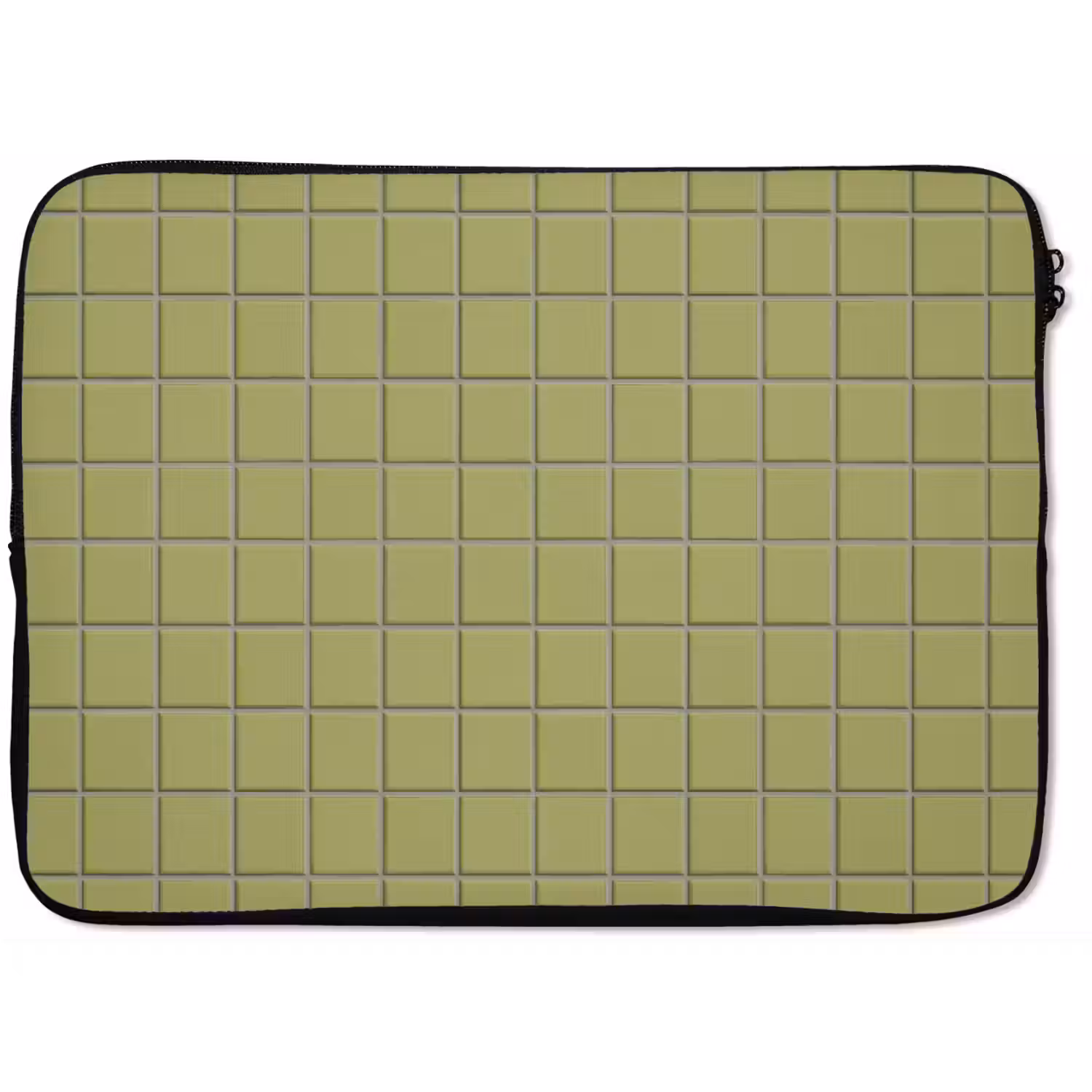 Tegel - Patroon - Olijfgroen laptophoes neopreen klein 279 -zkaufland3dotto