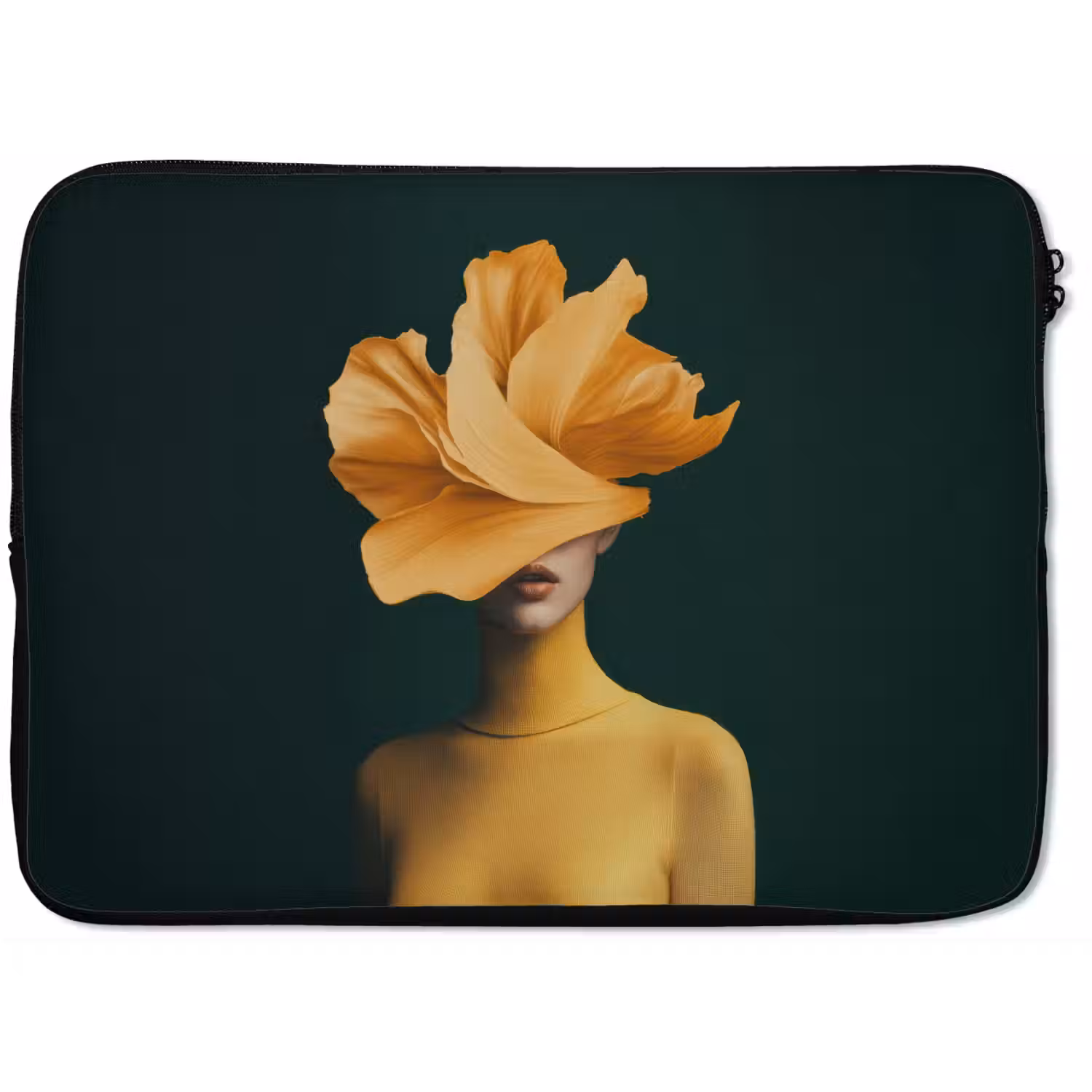 Vrouw - Hoed - Geel laptophoes neopreen klein -zkaufland3dotto