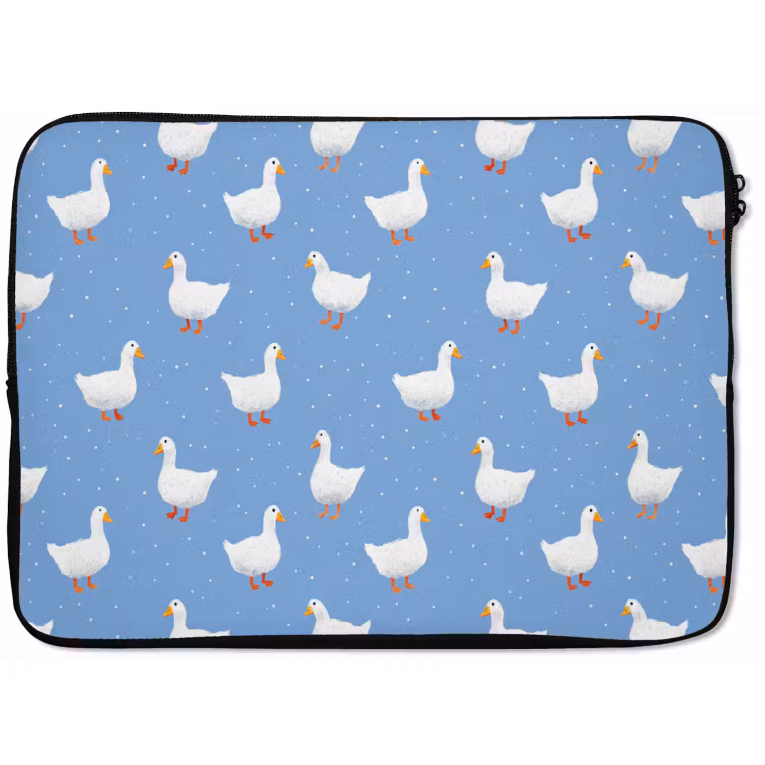 Ganzen - Elegant - Blauw laptophoes neopreen klein 279 -zkaufland3dotto
