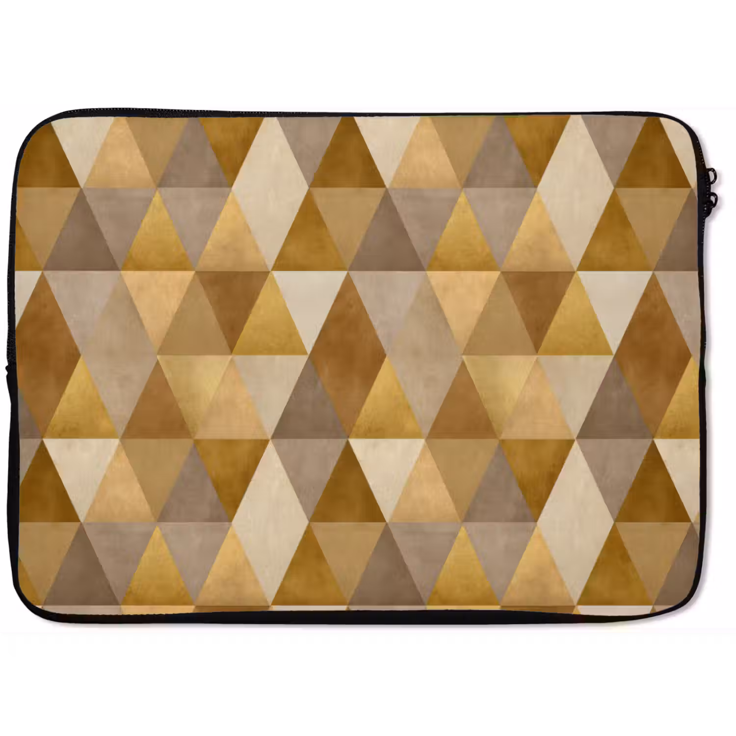 Geometrisch - Driehoek - Goud laptophoes neopreen klein 279 -zkaufland3dotto