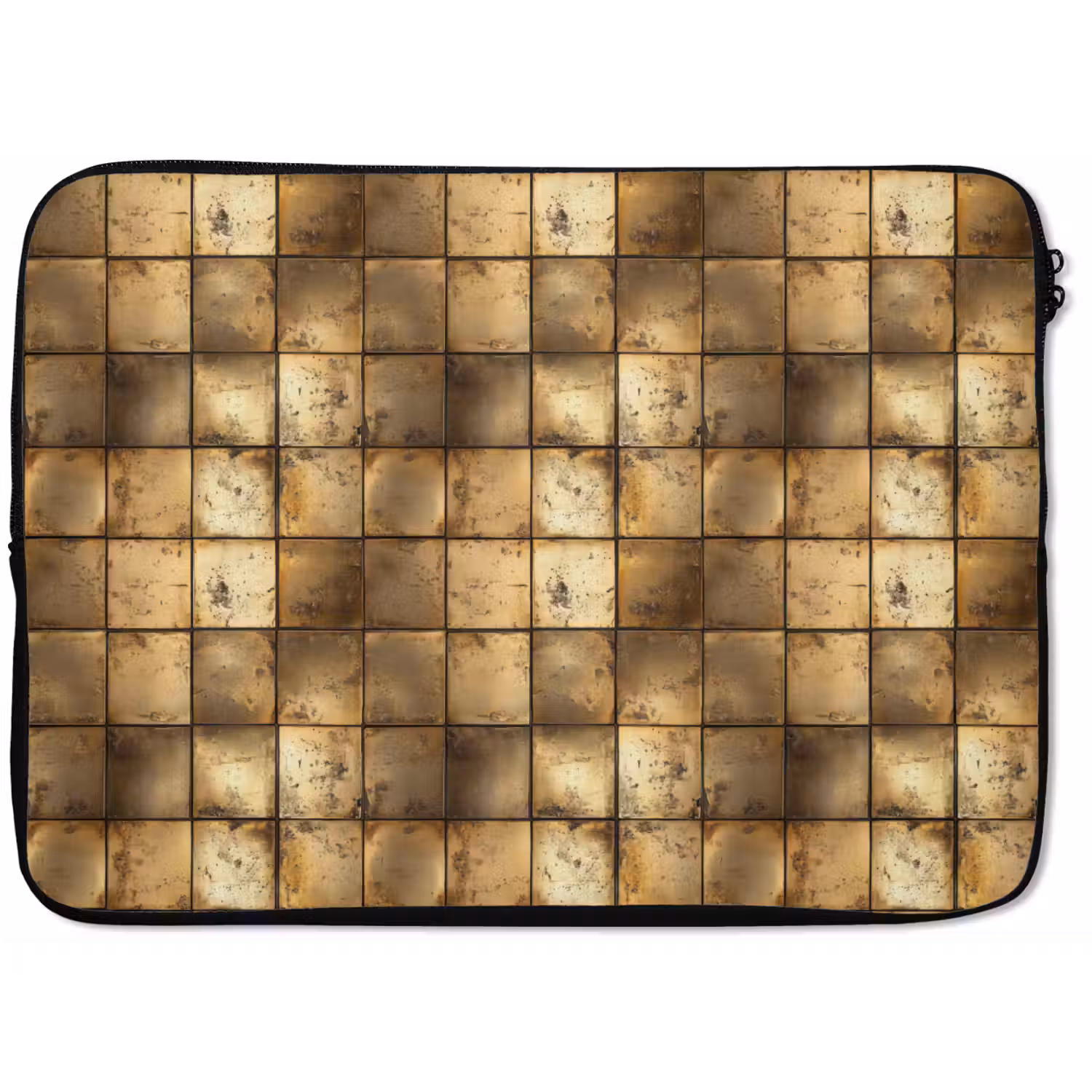 Geometrisch - Tegels - Goud laptophoes neopreen klein 279 -zkaufland3dotto