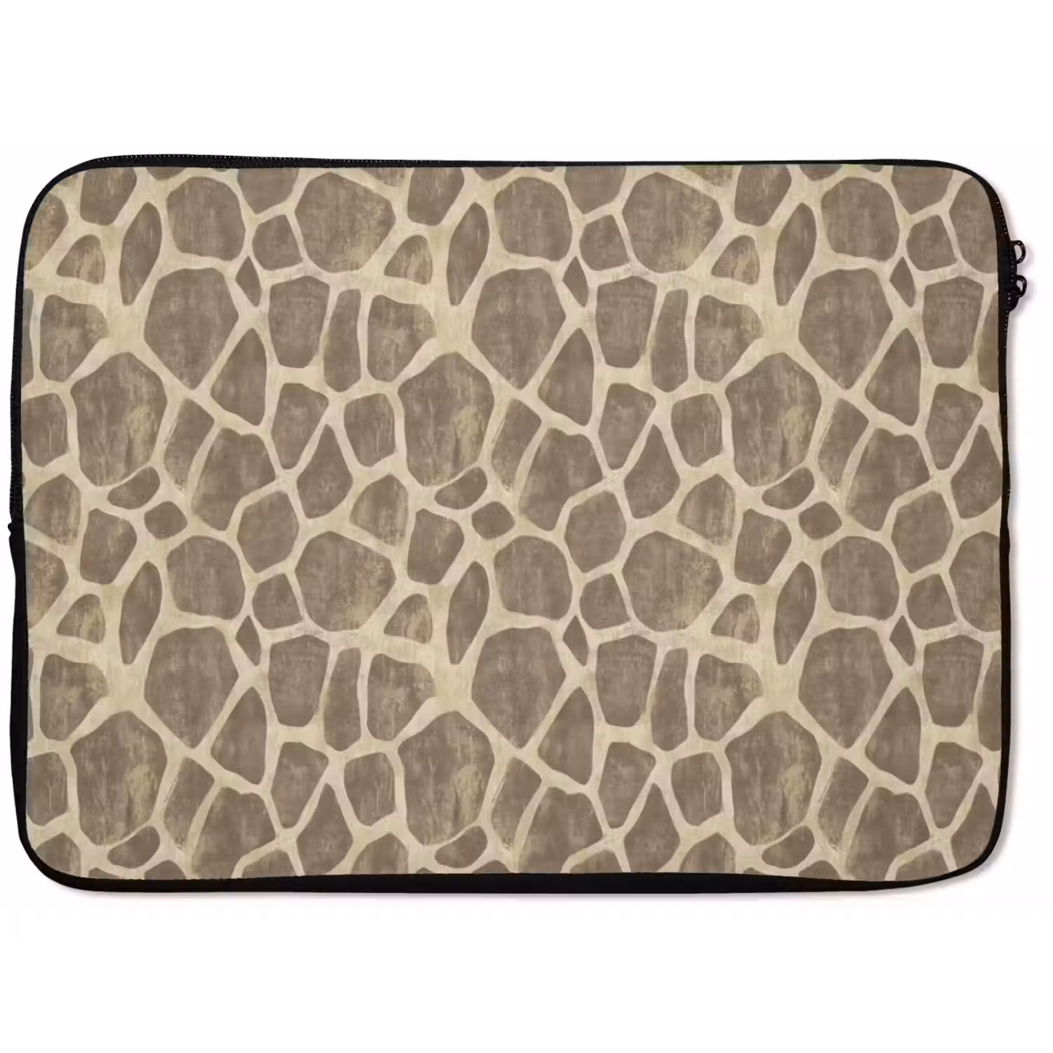 Giraf - Patroon - Beige - Bruin laptophoes neopreen klein 279 -zkaufland3dotto