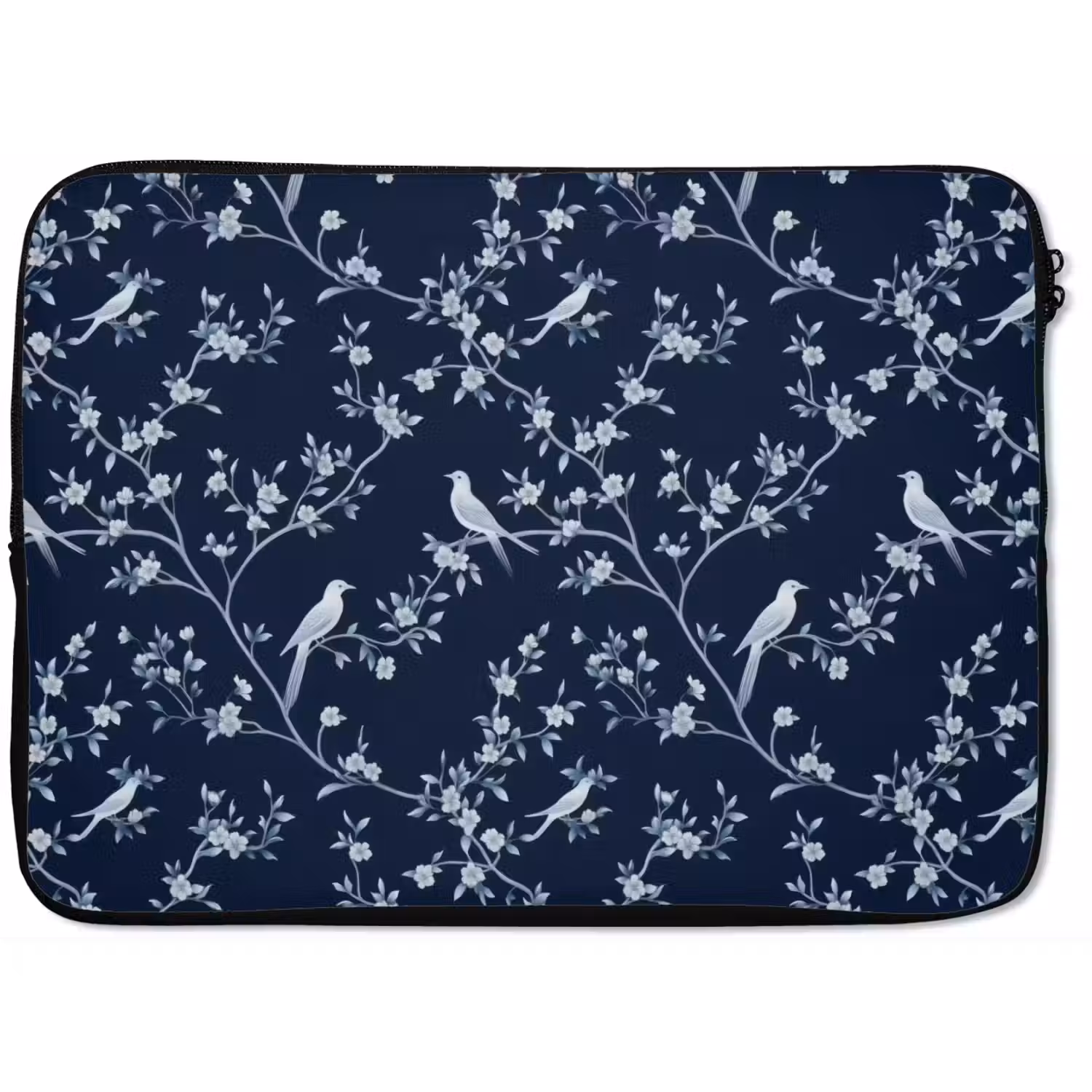 Grafisch - Bloesemtak - Blauw laptophoes neopreen klein 279 -zkaufland3dotto