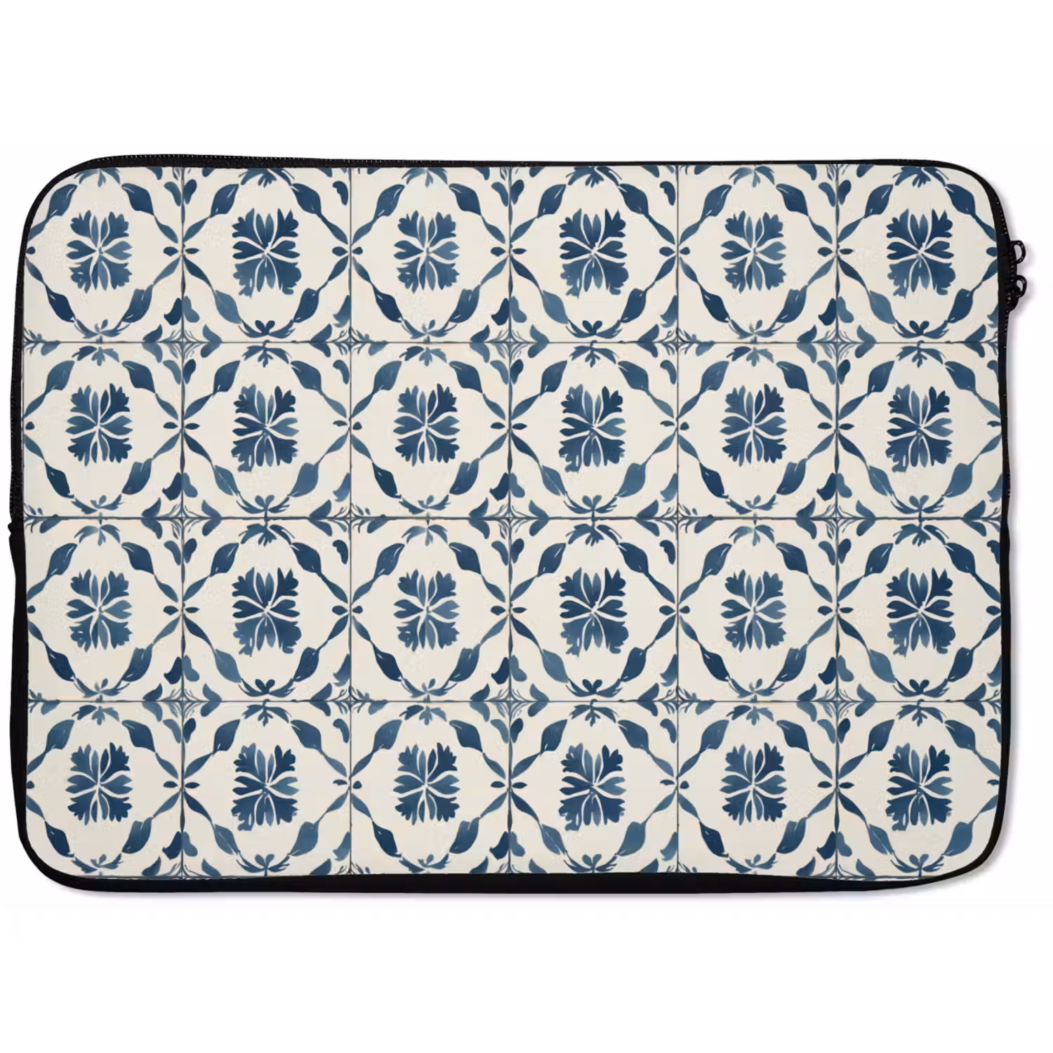 Grafisch - Tegel - Blauw laptophoes neopreen klein 279 -zkaufland3dotto