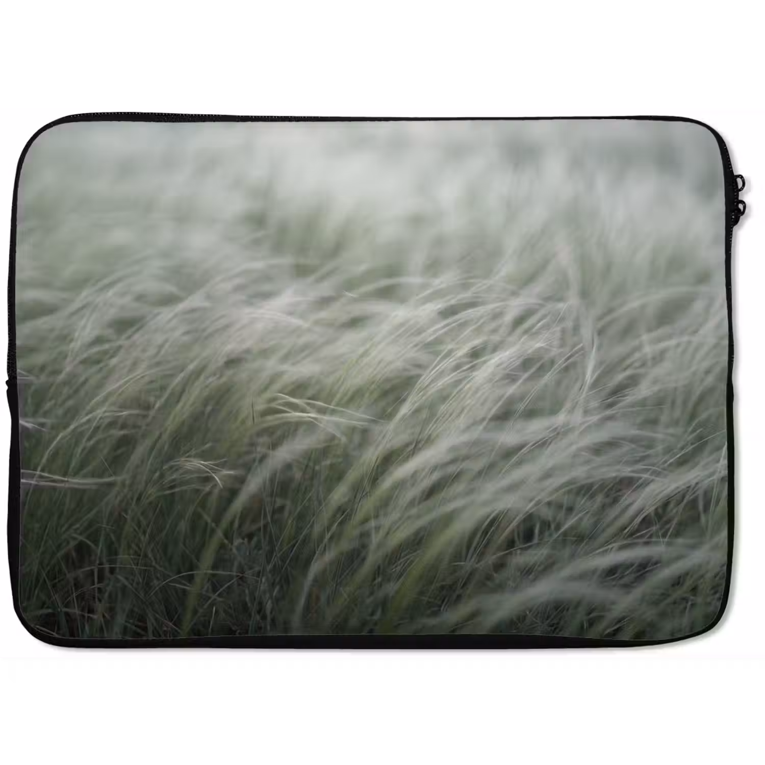 Gras - Wazig - Natuur - Groen - Zacht laptophoes neopreen klein -zkaufland3dotto