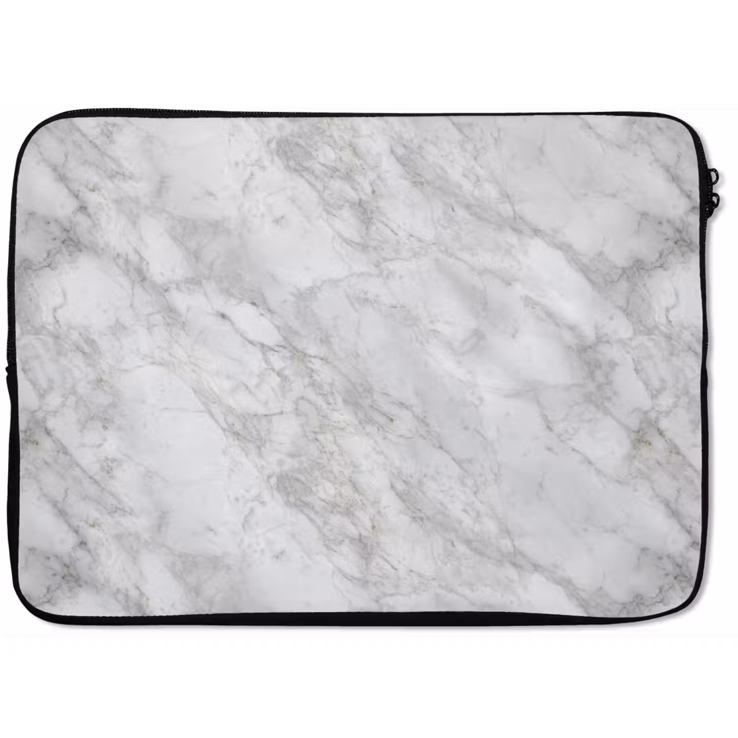 Grijs - Wit - Marmer laptophoes neopreen klein 279 -zkaufland3dotto