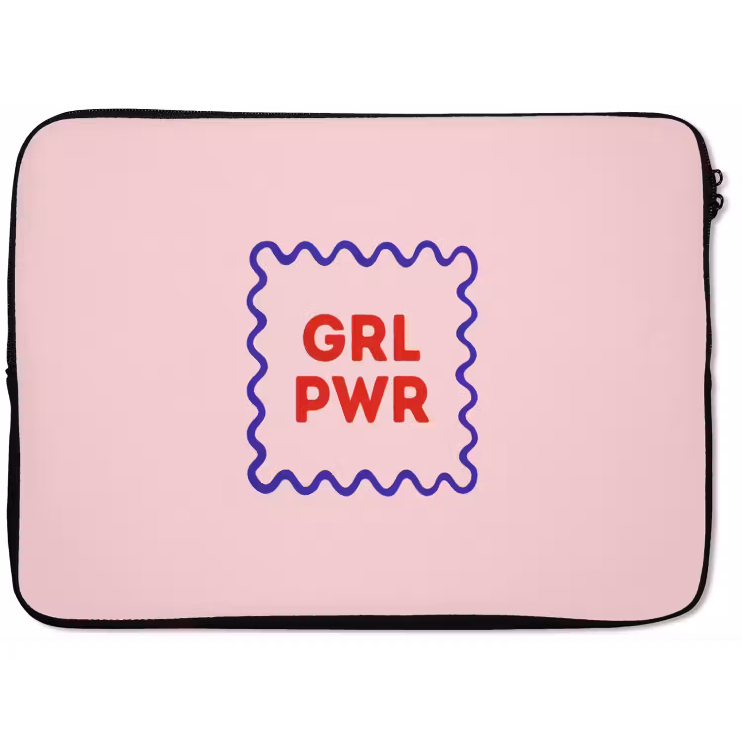 Grl pwr - Roze - Kader laptophoes neopreen klein -zkaufland3dotto